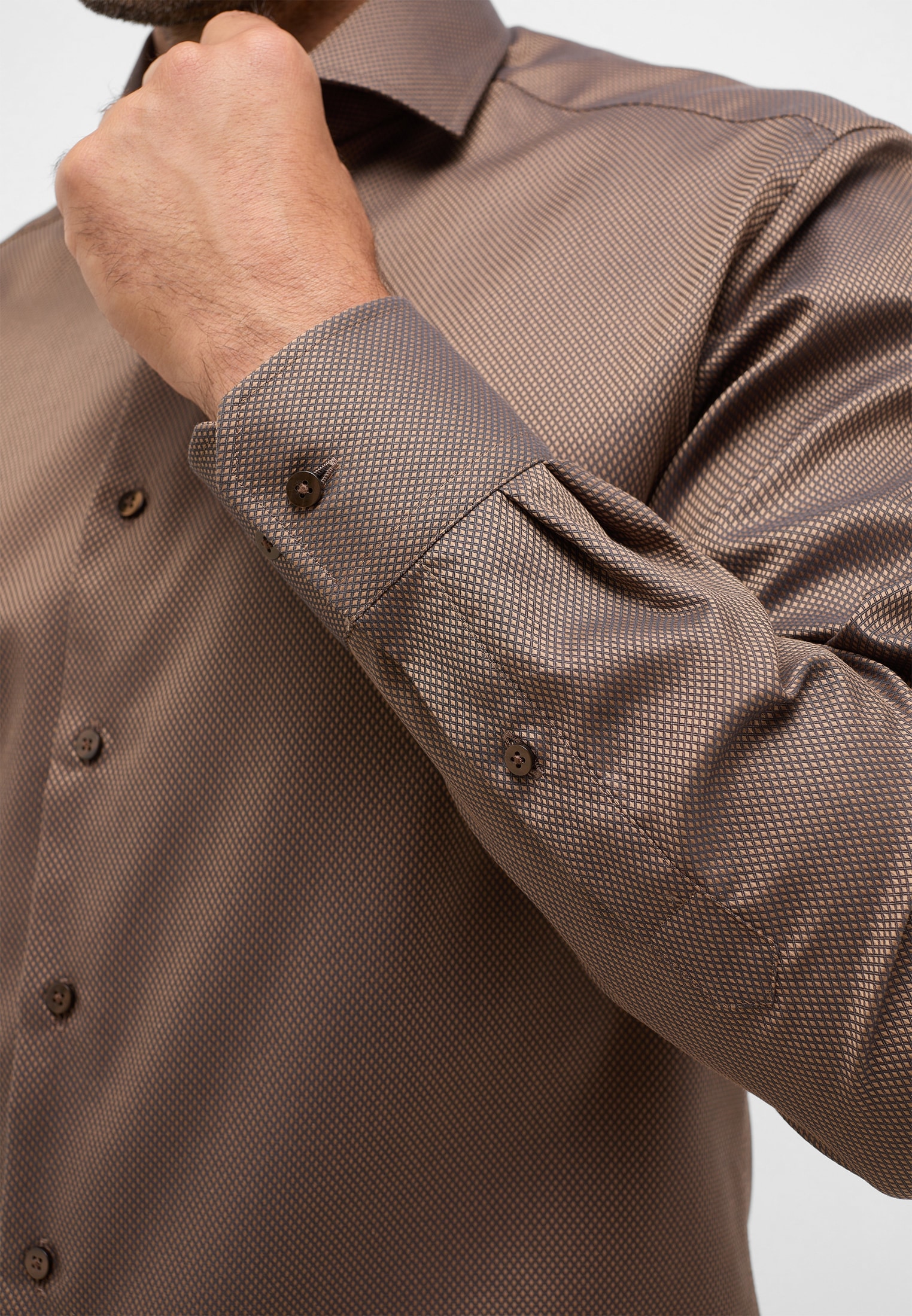 Eterna Langarmhemd »MODERN FIT« NON IRON (bügelfrei)