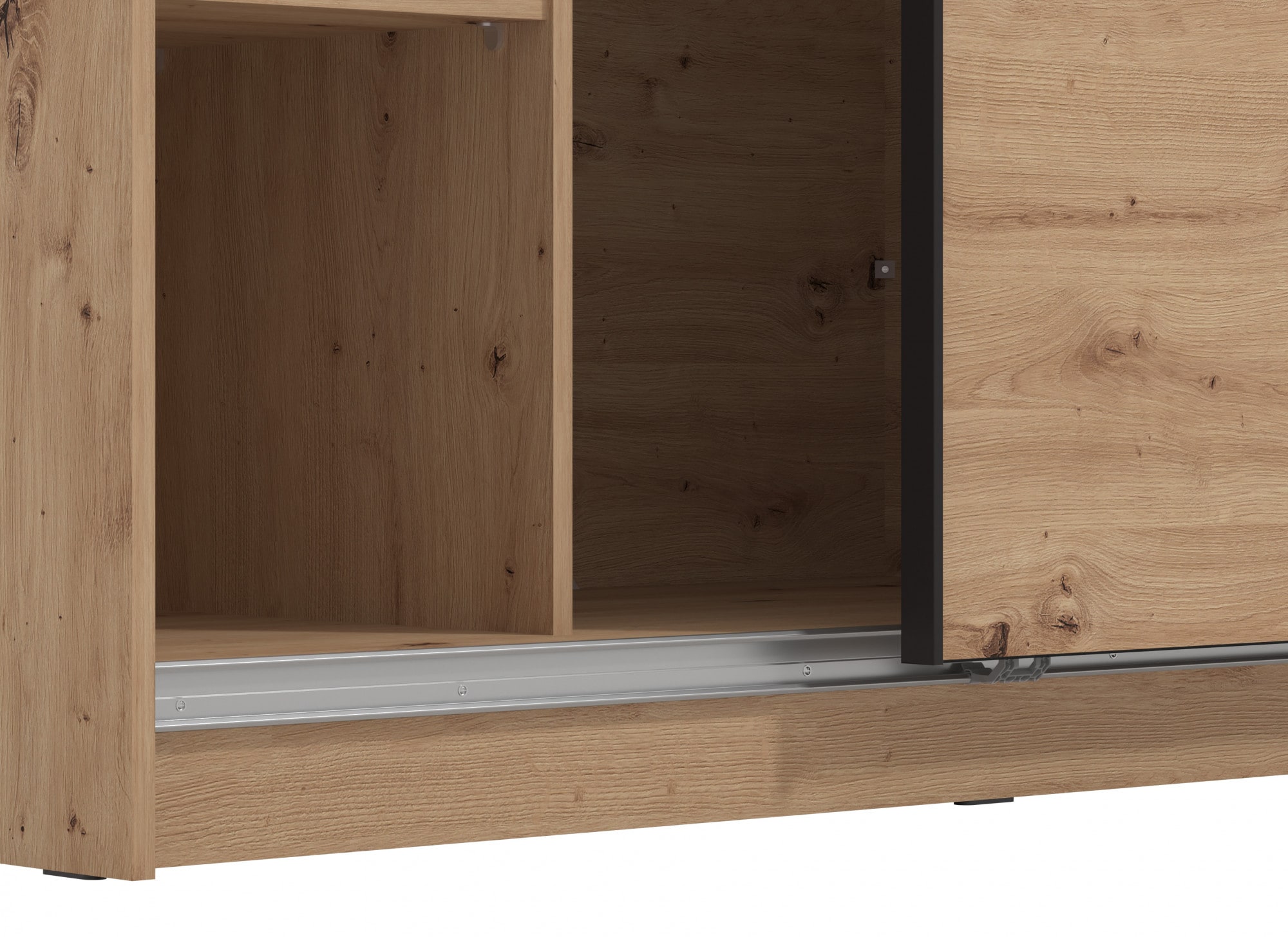 INOSIGN Schwebetürenschrank »Sierra Kleiderschrank mit Spiegel Wäscheschrank Garderobe«, Topseller INKLUSIVE Inneneinteilung, FSC-Zertifiziert