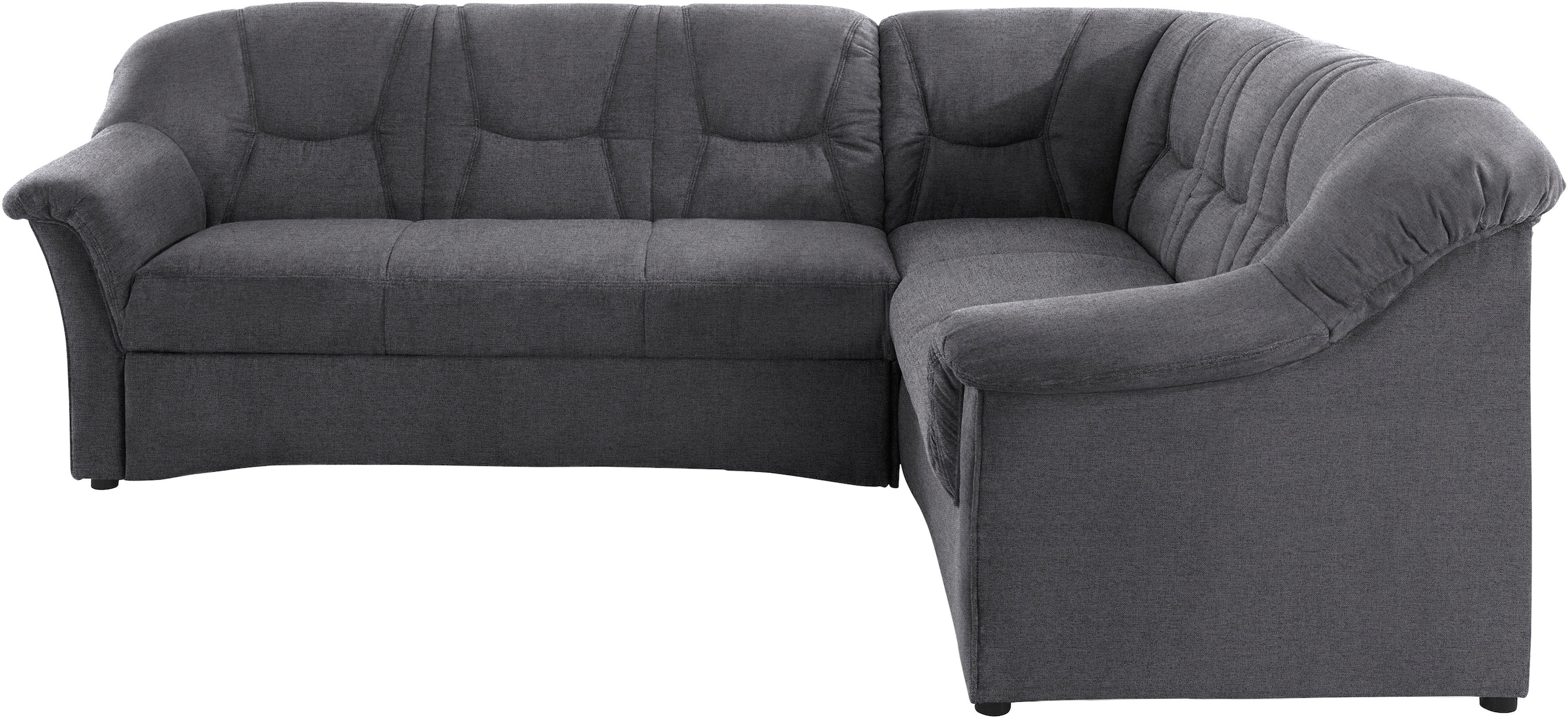 DOMO collection Ecksofa "SARAFINA 240x190 cm, auch mit Federkern für mehr Sitzkomfort" whlw. mit Bettfunktion, elegantes Design, L-Form