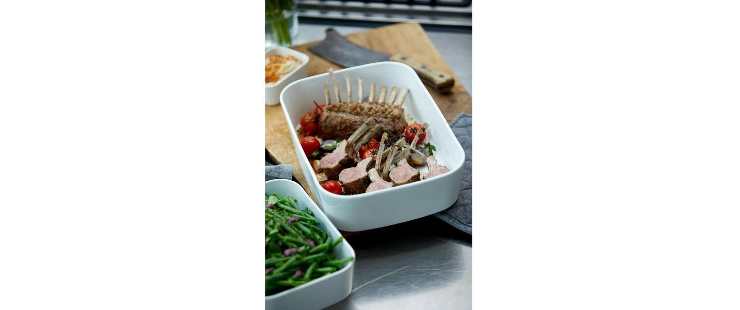   Plat à four »Rosti Modula Eckig« céramique | porcelaine coque ignifuge