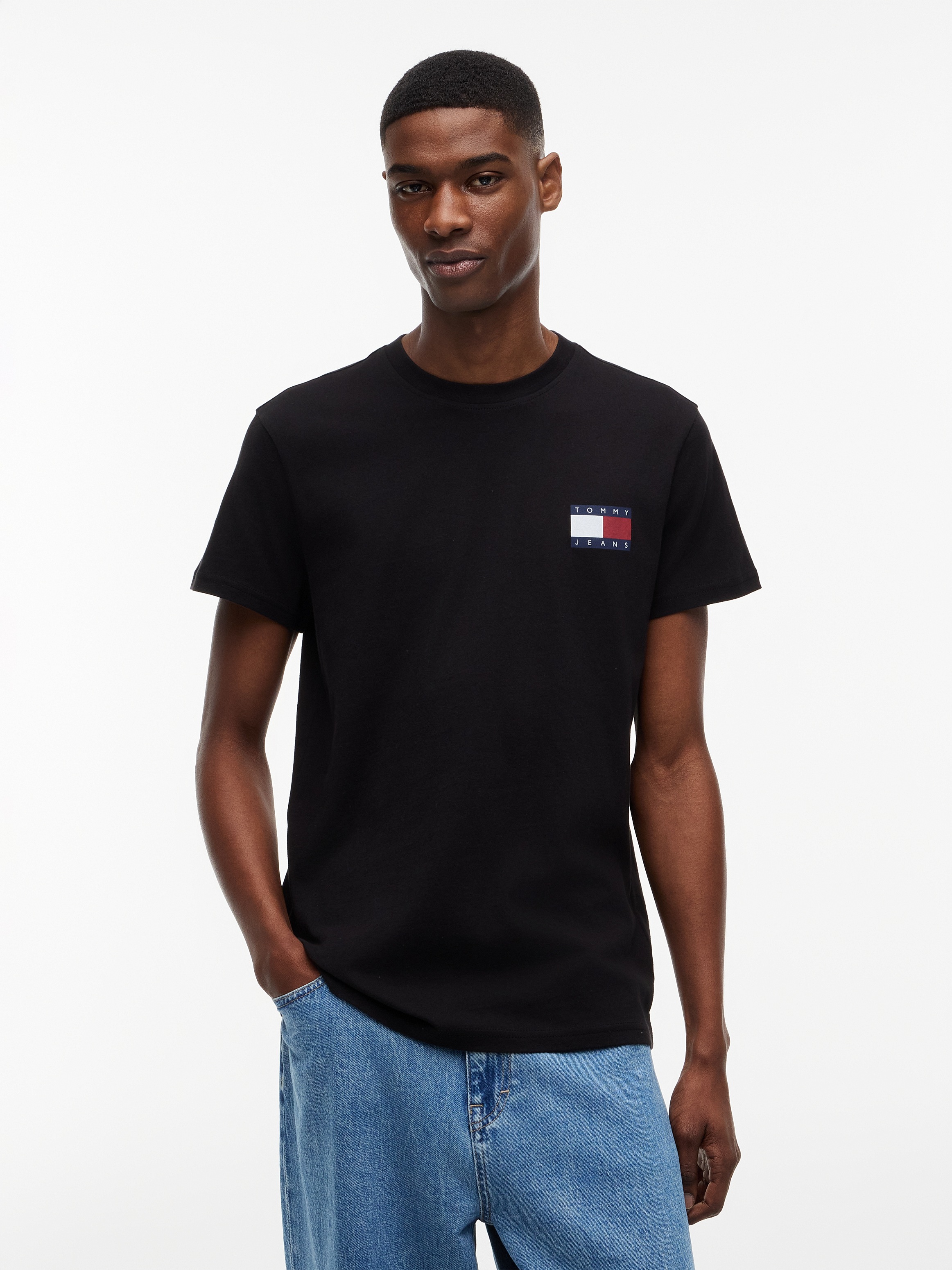 Tommy Jeans T-shirt »TJM SLIM 2PACK ESS FLAG TEE« 2 cuis