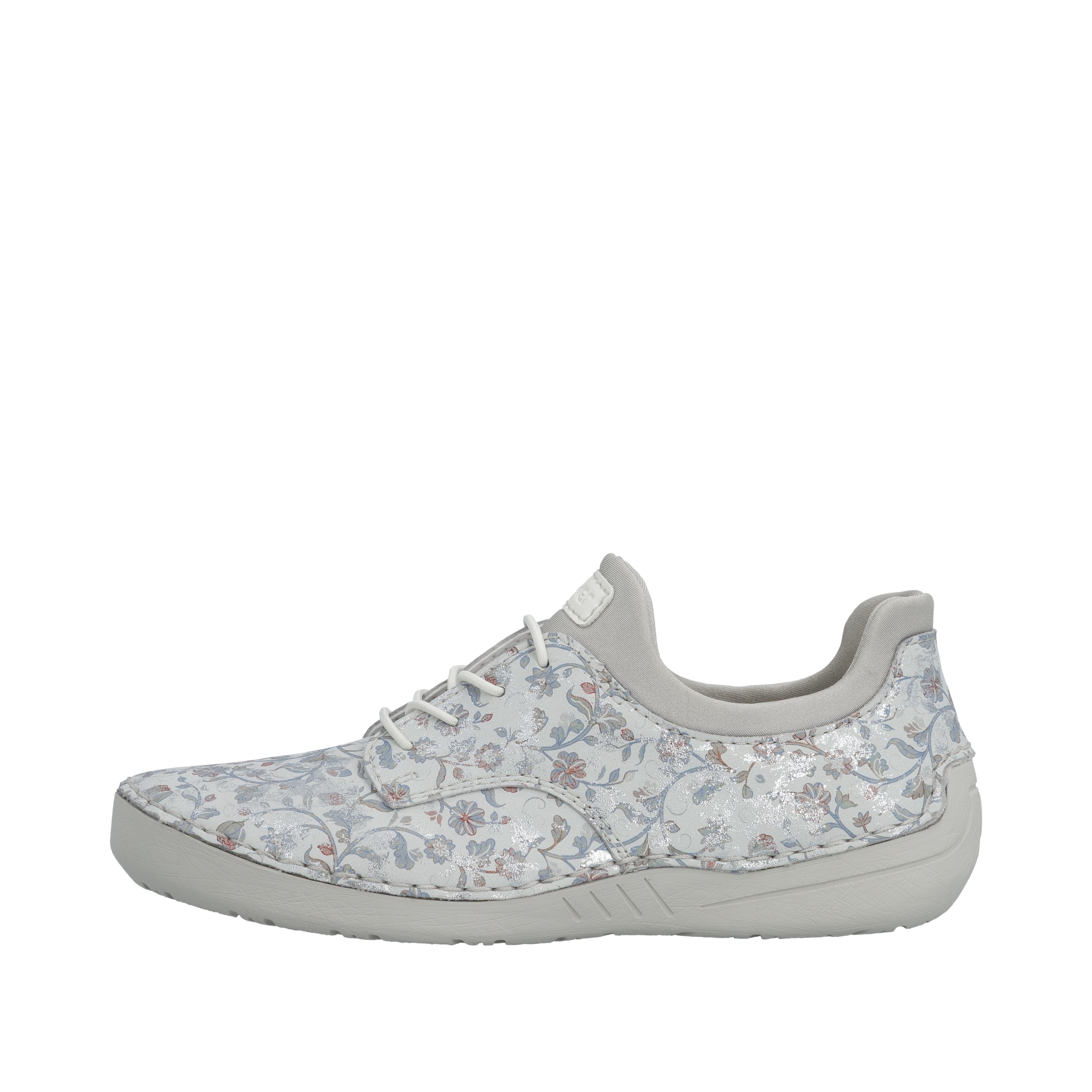 Rieker Slip-On Sneaker  Slipper, Halbschuh, Freizeitschuh mit floraler Musterung