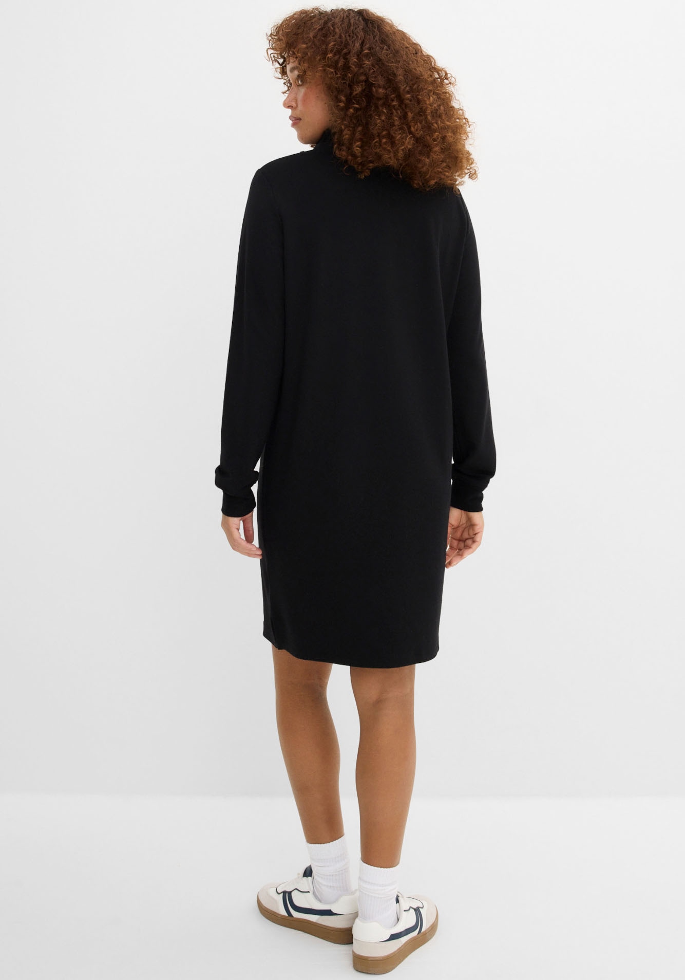 bonprix Robe en sweat für den Alltag, mit langem Arm, aus Viskose-Mix, Casual Stil