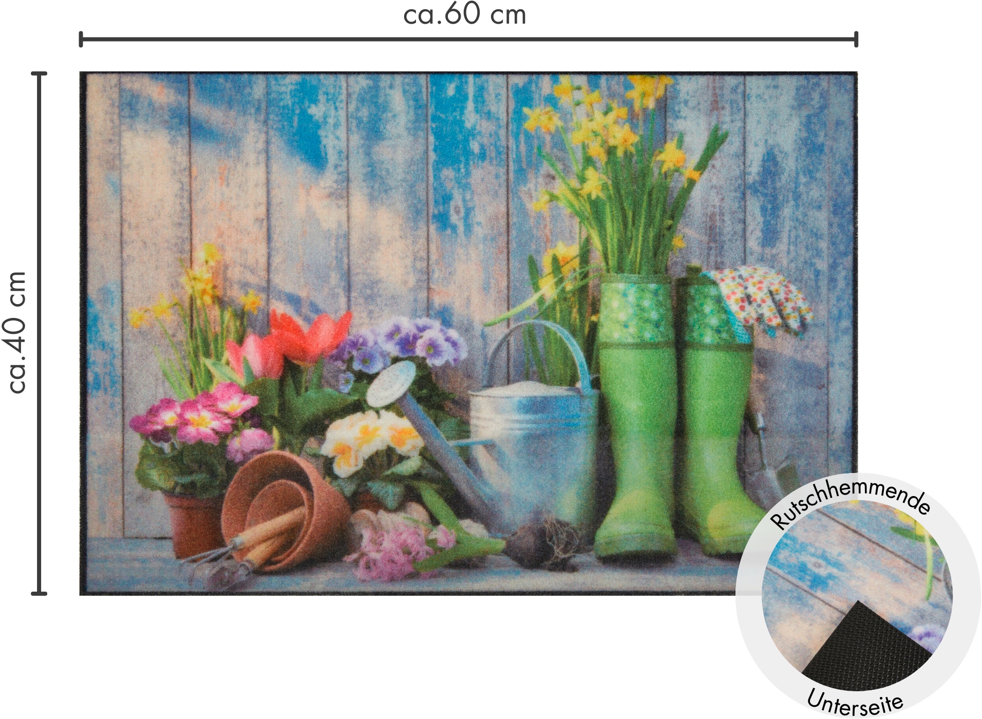 Andiamo Fussmatte »Modern«, rechteckig, 6,5 mm Höhe, Schmutzfangmatte, bedruckt, diverse Motive, In- und Outdoor geeignet