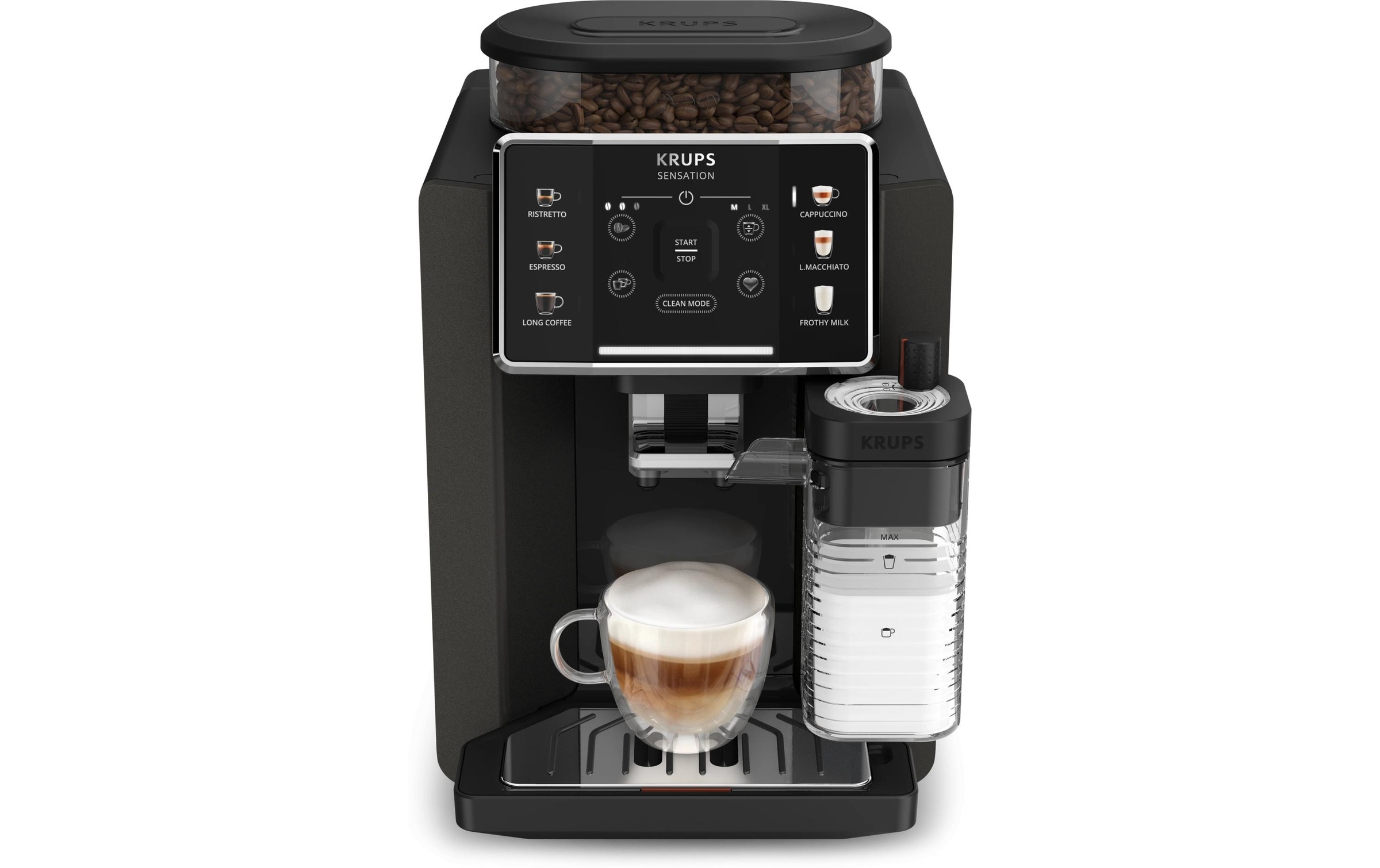 Image of Krups Kaffeevollautomat "EA9129 Sensation Milk" 6 Kaffee- und Milchspezialitäten, aut. Reinigung, Metall-Brühgruppe