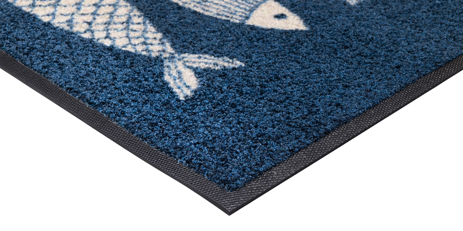 wash+dry by Kleen-Tex Tapis de sol »und Läufer Fish Tango« Rectangulaire 7 mm Höhe