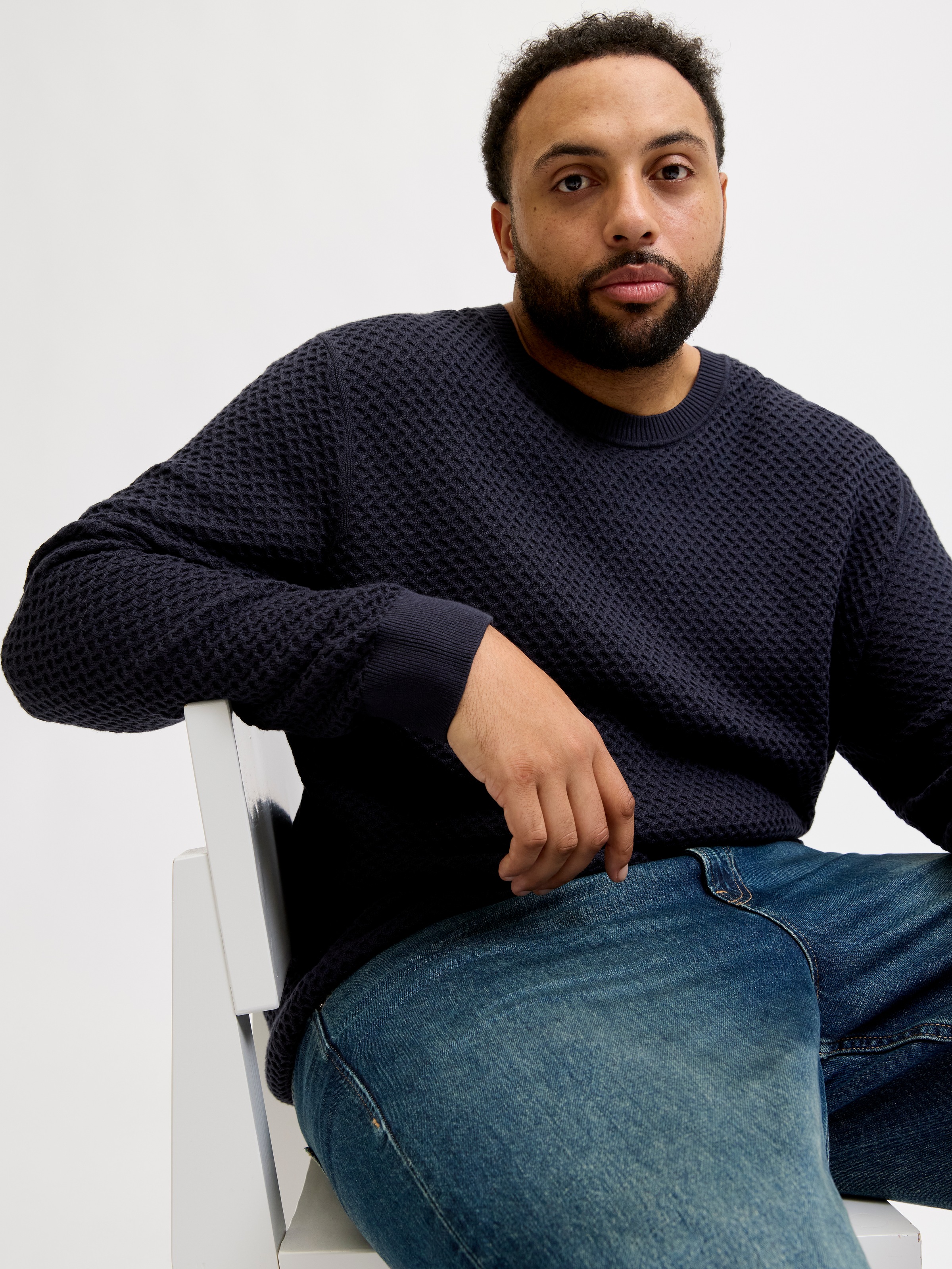 Jack & Jones PlusSize Pull en tricot »JPRBLUBARKLEY KNIT CREW NECK PLS«