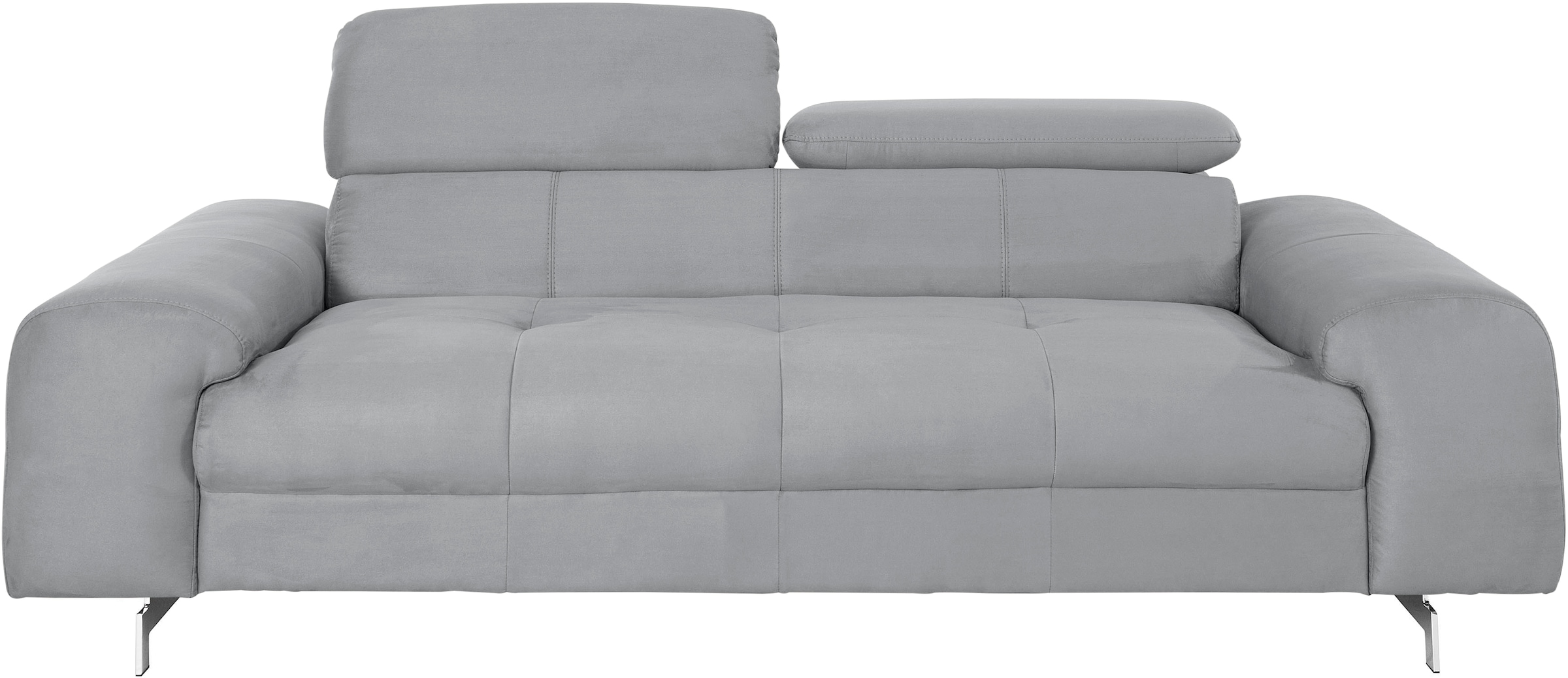 COTTA 3-Sitzer »Chef«, Big-Sofa mit Kopfteilverstellung, edle Metallkufen