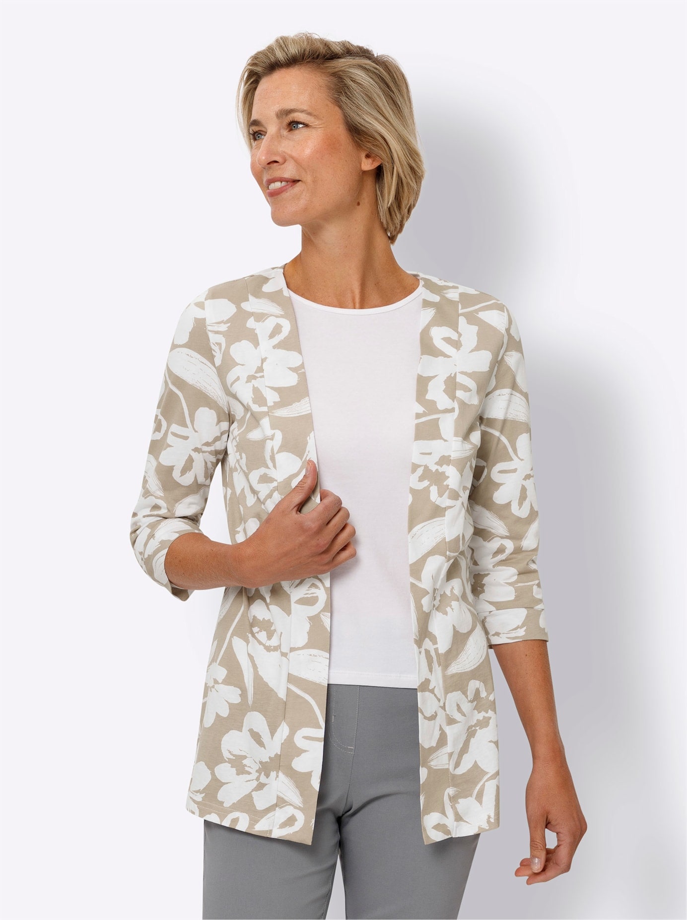 Classic Basics Shirtjacke »Long-Shirtjacke«, (1 tlg.)