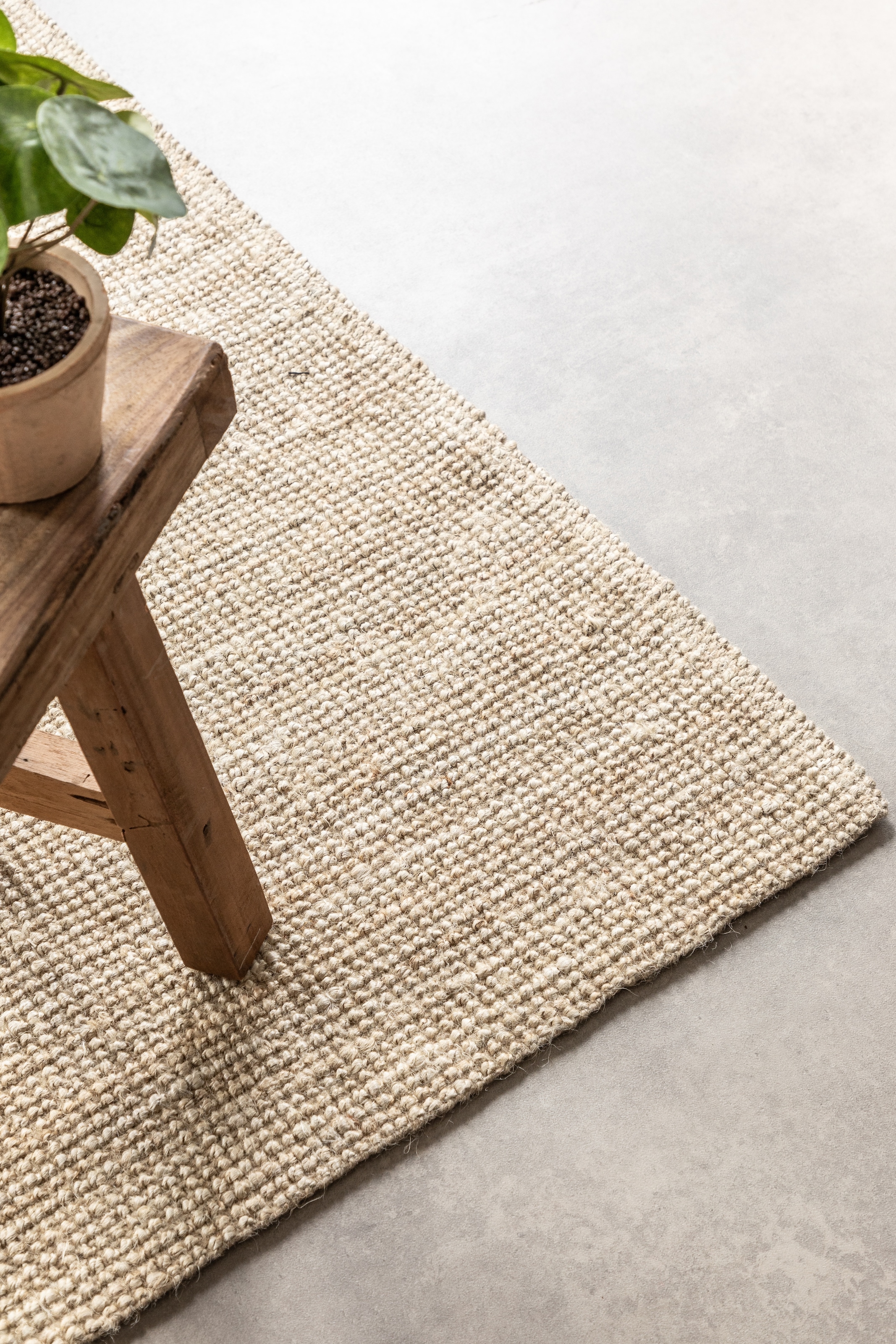 HANSE Home Teppich »Jaipur«, rechteckig, Jute, Natur, Wohnzimmer, Esszimmer, Schlafzimmer, Flur, Modern, Boho