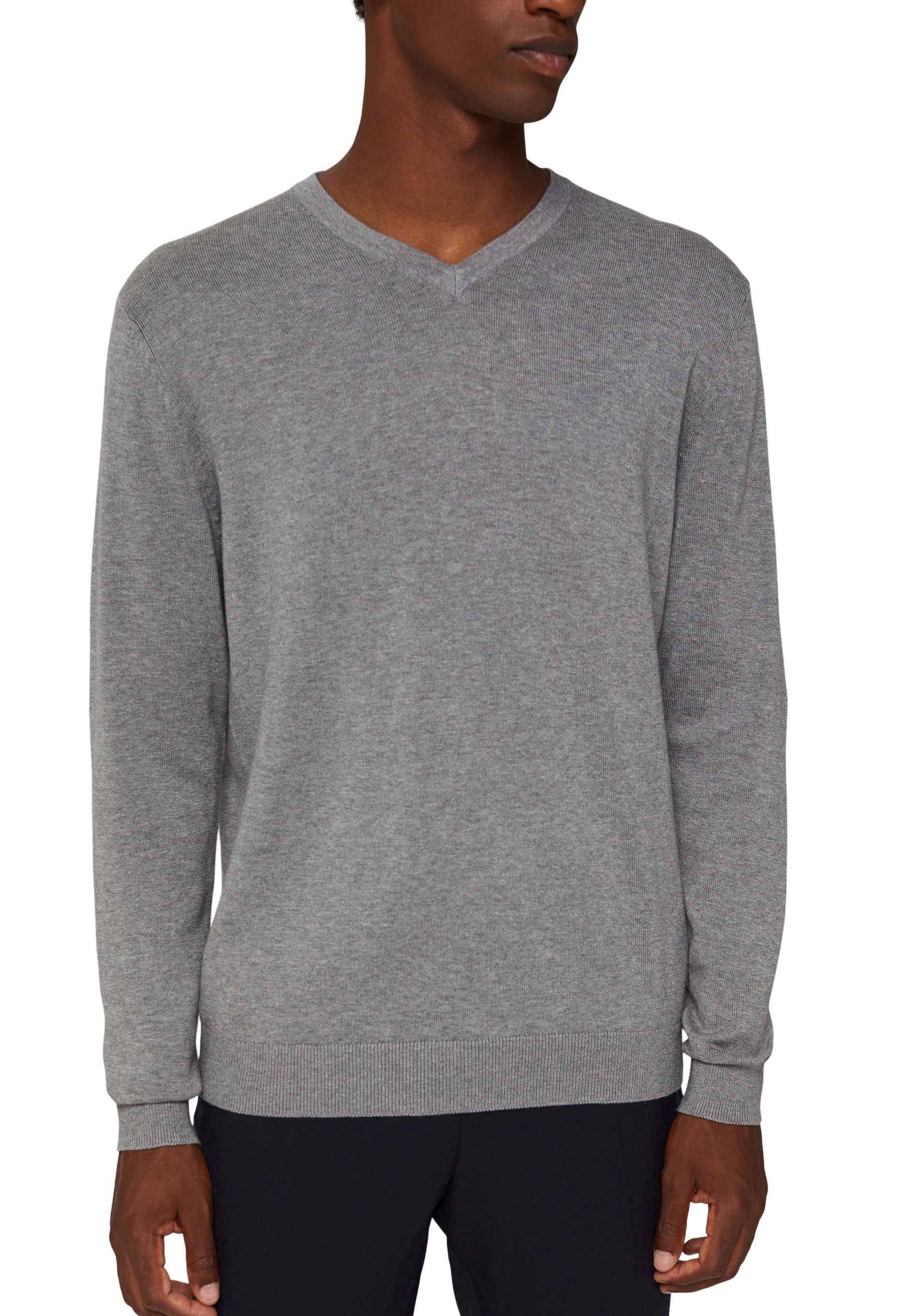 Image of Esprit V-Ausschnitt-Pullover, in melierter Optik bei Ackermann Versand Schweiz
