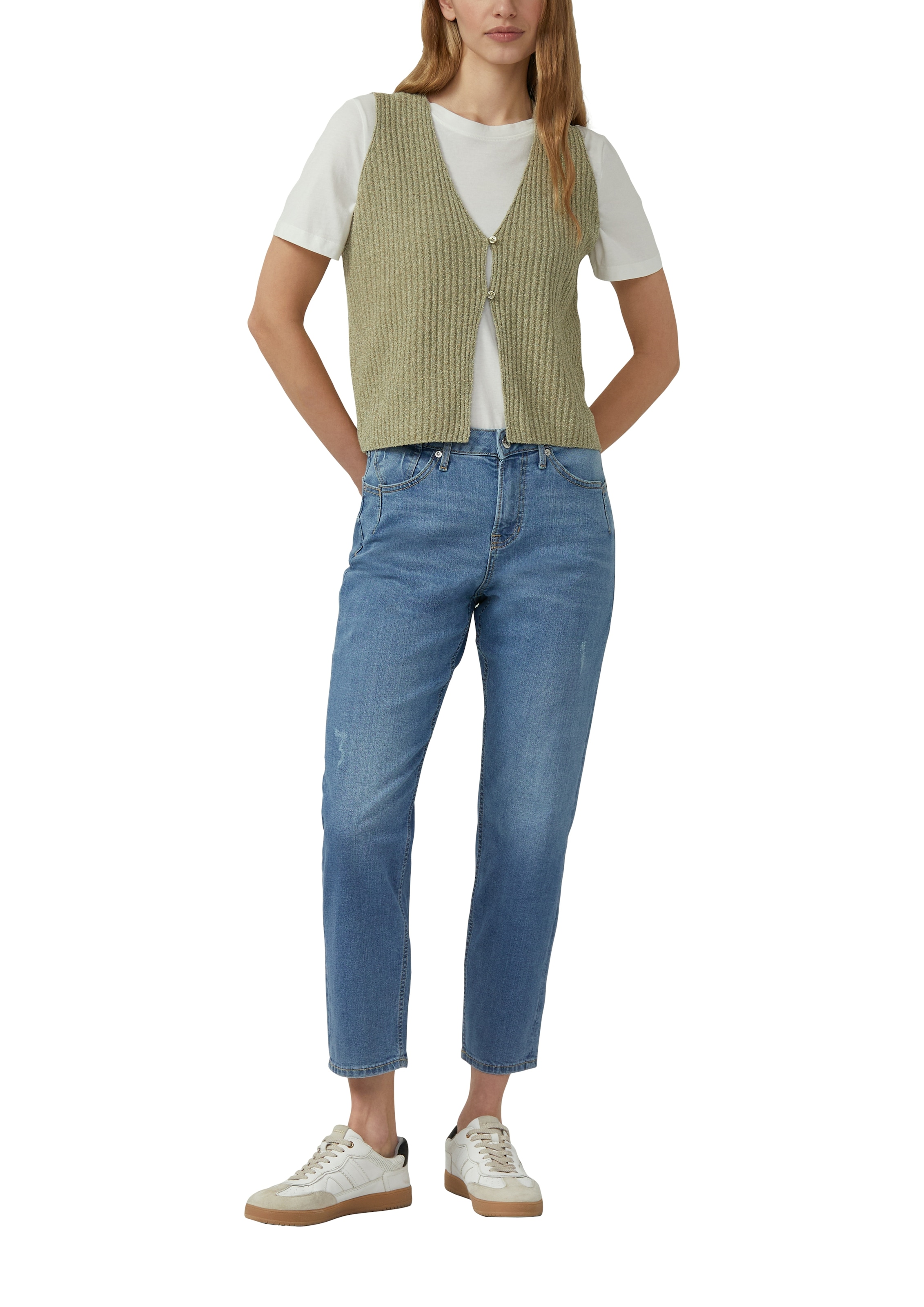 s.Oliver Gilet tricoté mit 2-Knopf-Verschluss