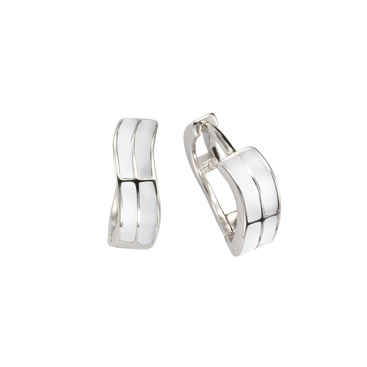 Image of Vivance Klappcreolen »925/- Sterling Silberfarben Lack«, rhodiniert bei Ackermann Versand Schweiz