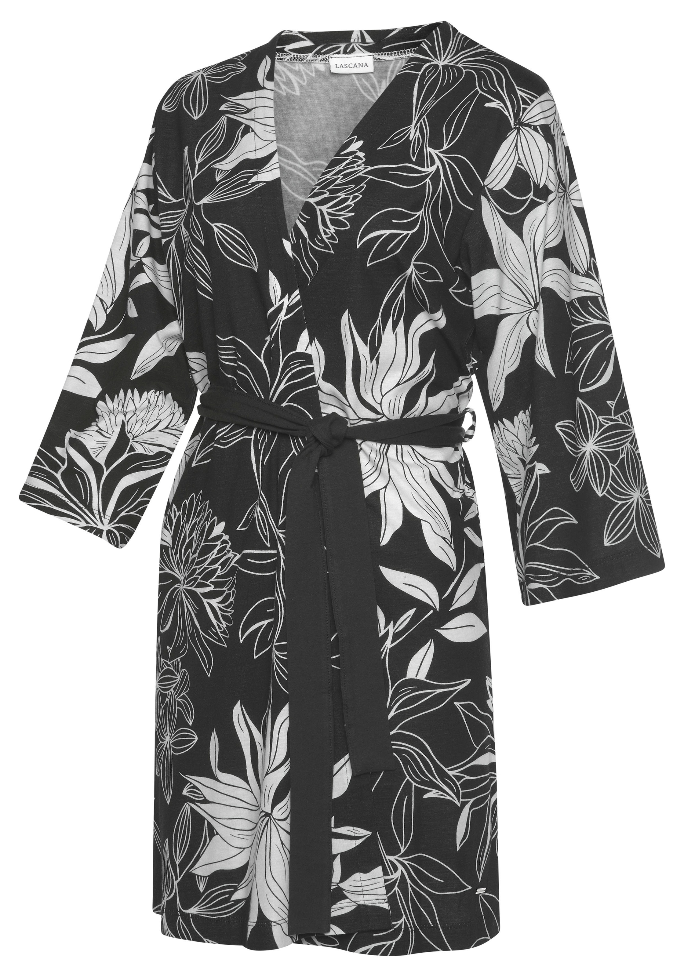♕ versandkostenfrei auf floralem LASCANA Kimono, Druck mit