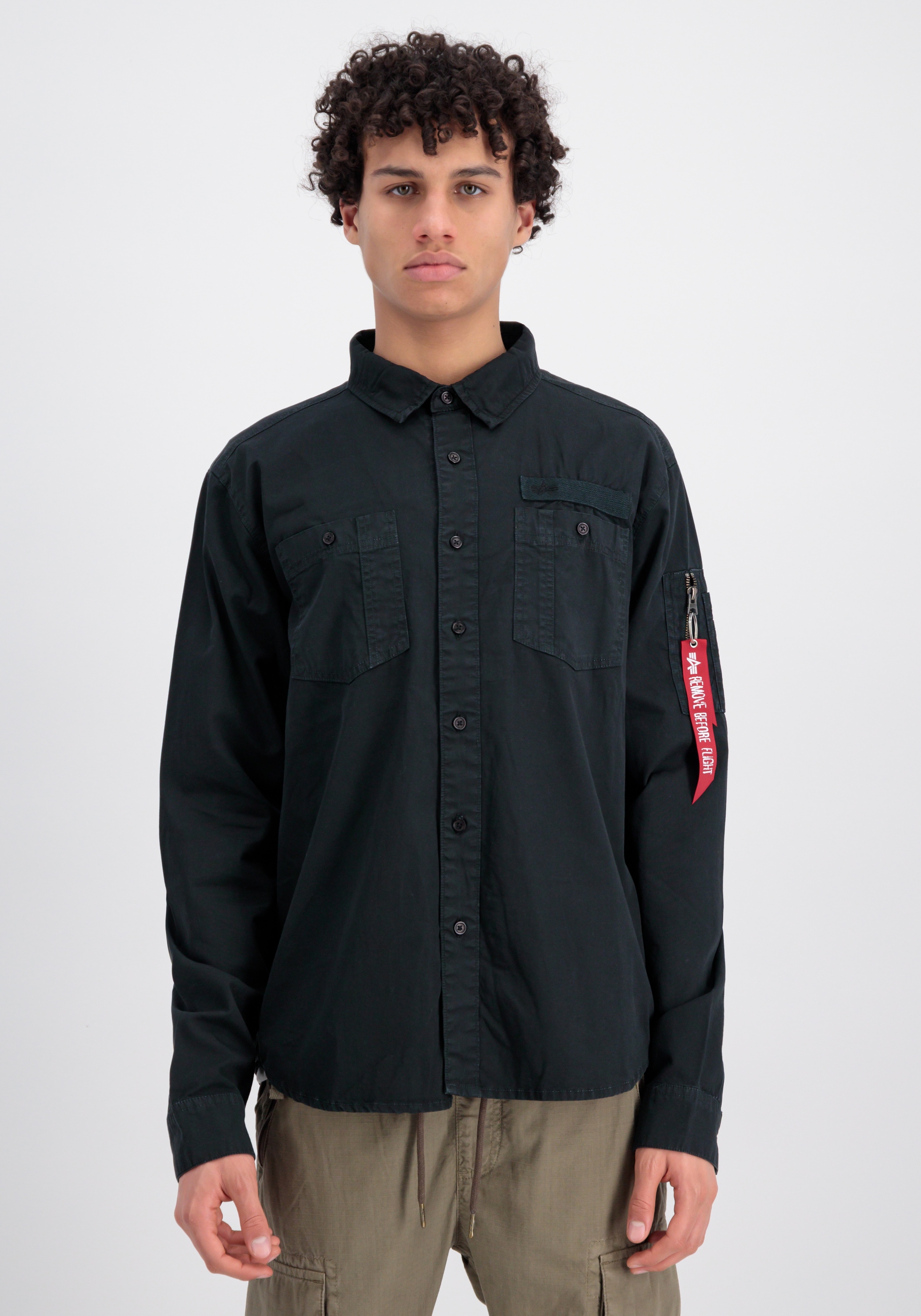 Alpha Industries Hemdjacke »Alpha Industries Men - Overshirts Air Force EMB Shirt«