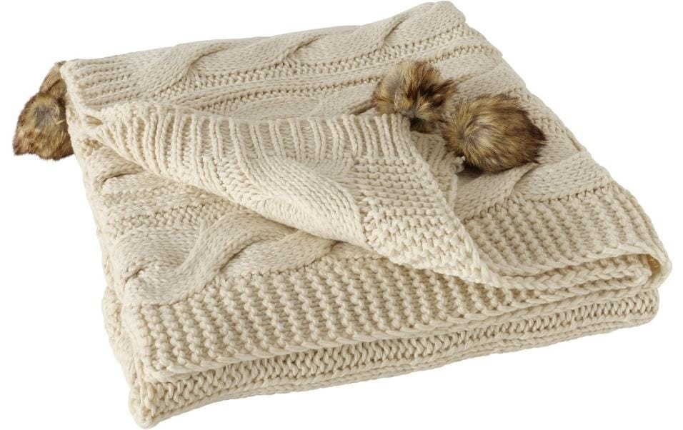 Image of BOLTZE Wohndecke »Edda 127 x 152 cm Cre« bei Ackermann Versand Schweiz