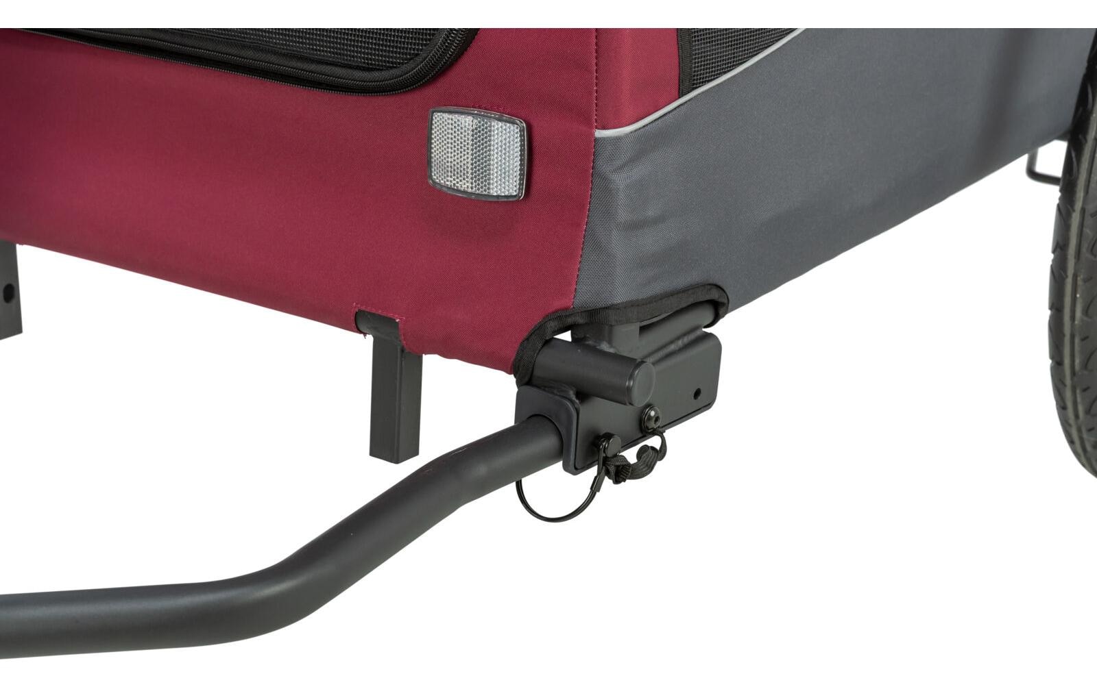 TRIXIE Remorque vélo pour chien »53 x 60 x 60/117 cm« Remorque à vélo pour chiens avec système de fixation rapide