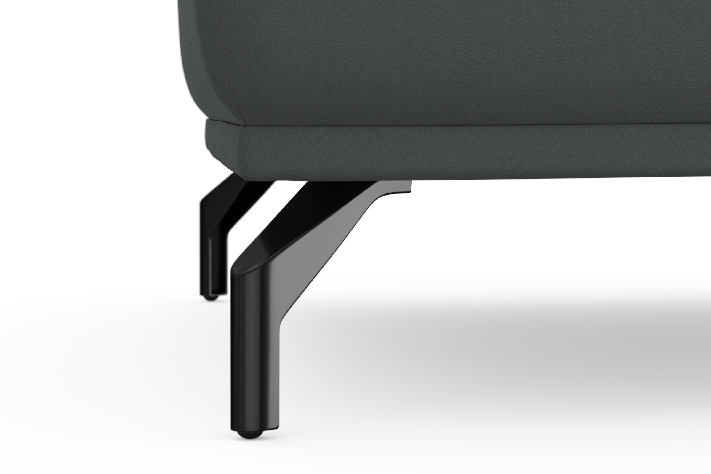 sit&more Hocker »Bailando« mit Federkern und schwarzen, matten Metallfüssen