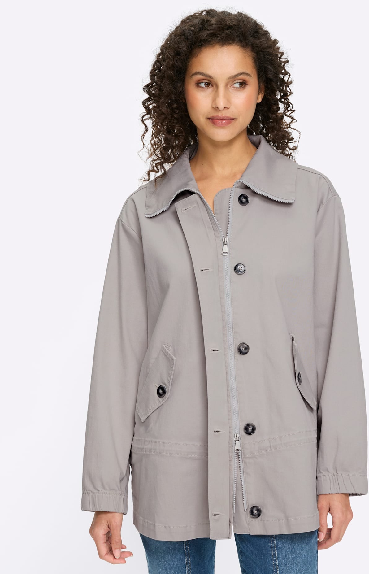 heine Langjacke ohne Kapuze