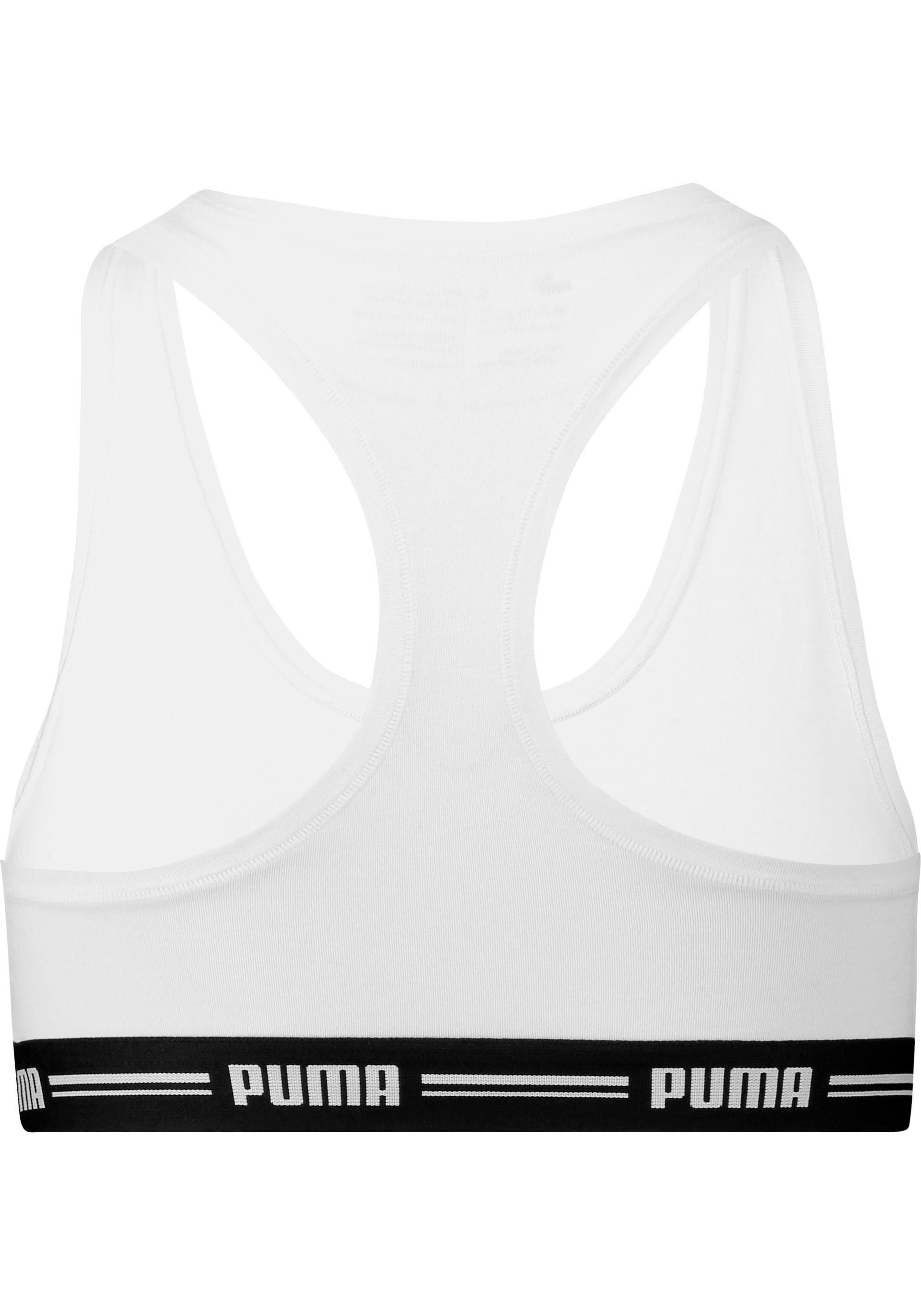 PUMA Sport-Bustier »PUMA WOMEN RACER BACK TOP 1P HANG«, mit markantem Logobund