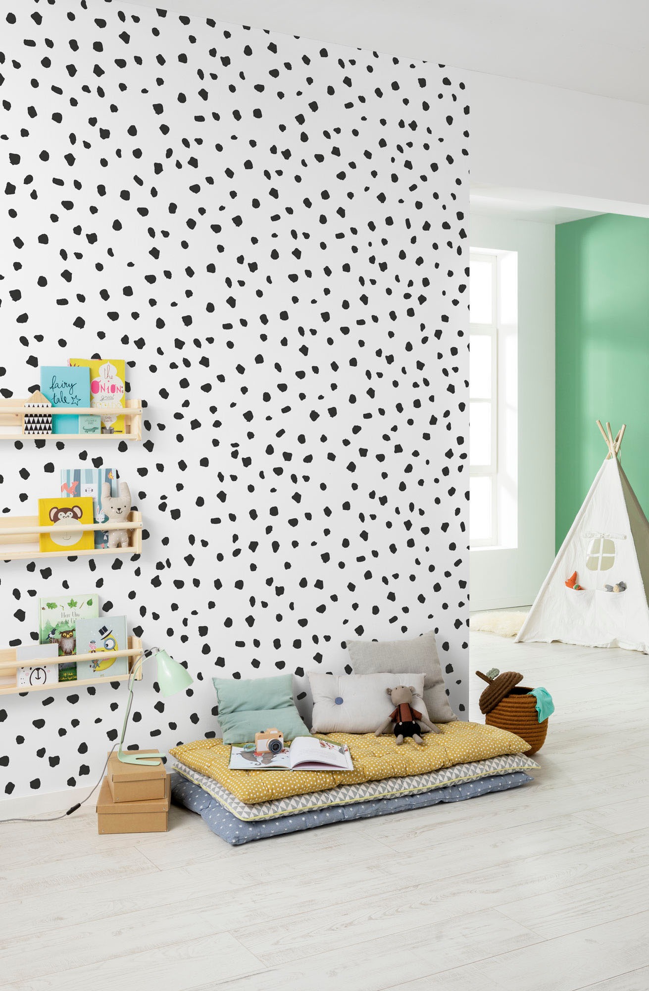 Komar Vliestapete »Digitaldruck Vlies - Dipple Dapple - Grösse 200 x 250 cm«, bedruckt, Wohnzimmer, Schlafzimmer