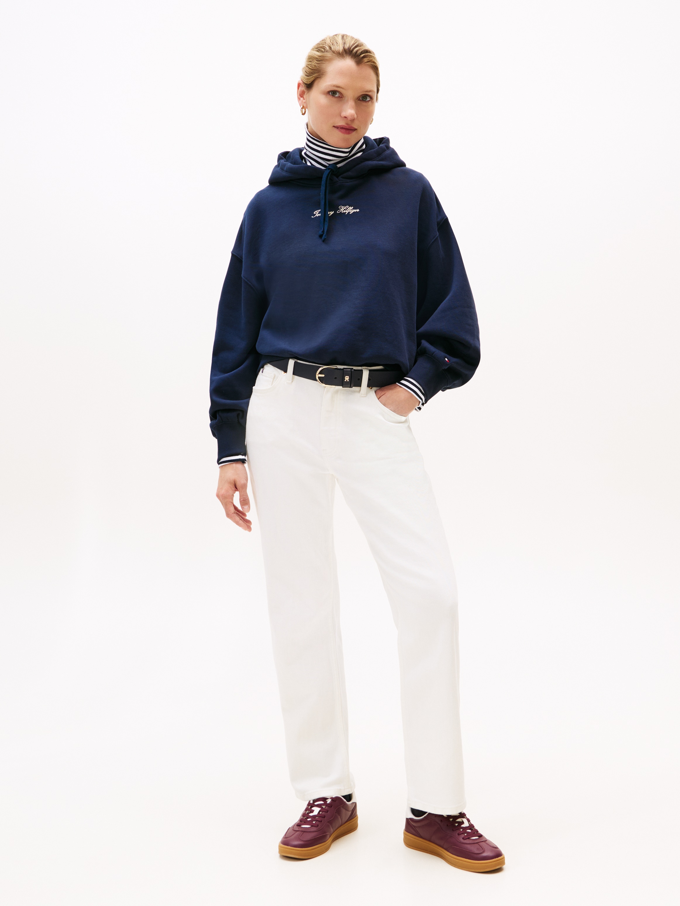 Tommy Hilfiger Kapuzensweatshirt »CLASSIC SCRIPT FLEECE HOODIE«