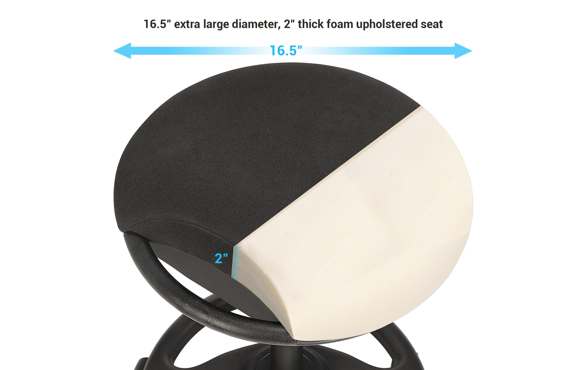 SONGMICS Tabouret »höhenverstellbar, mit Fusskreuz, Schwarz«