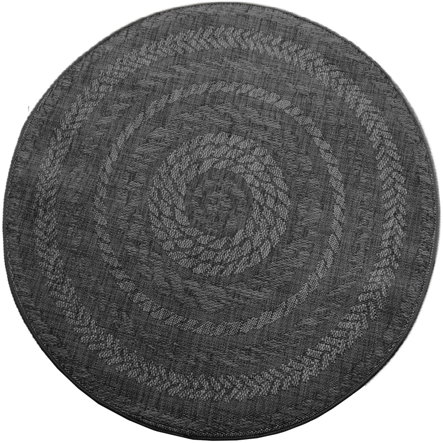 Image of Paco Home Teppich »Malmedy 490«, rund, 4 mm Höhe, Flachgewebe, melierte Sisal-Optik, In- und Outdoor geeignet, Wohnzimmer bei Ackermann Versand Schweiz