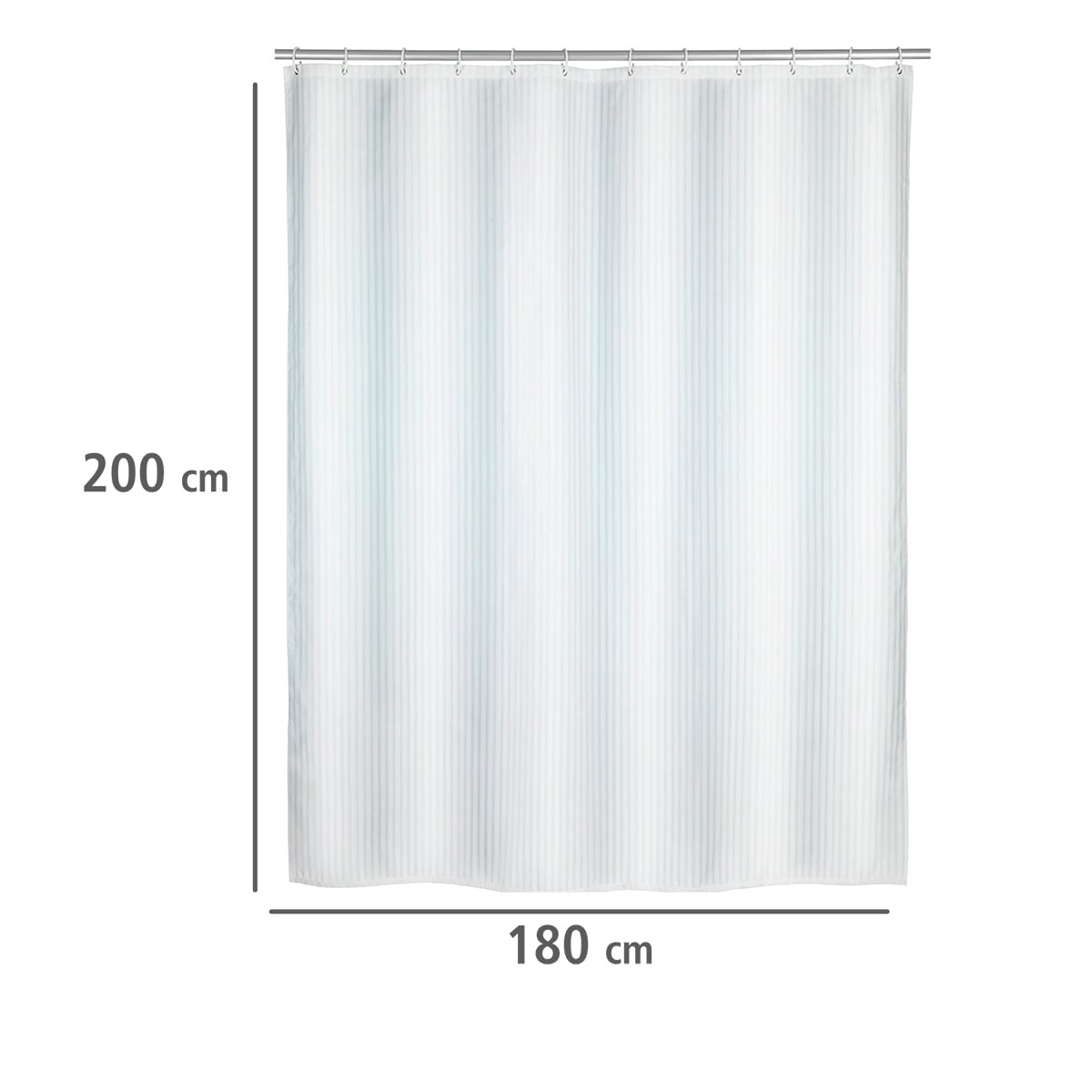 WENKO Duschvorhang »Palais«, Höhe 200 cm, Polyester, waschbar