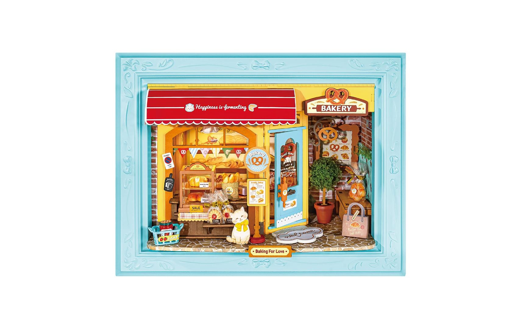   Modellbausatz »Rolife Fluffy Cat Bakery Schattenrahmen Bäckerei« 146 Stk. tlg.