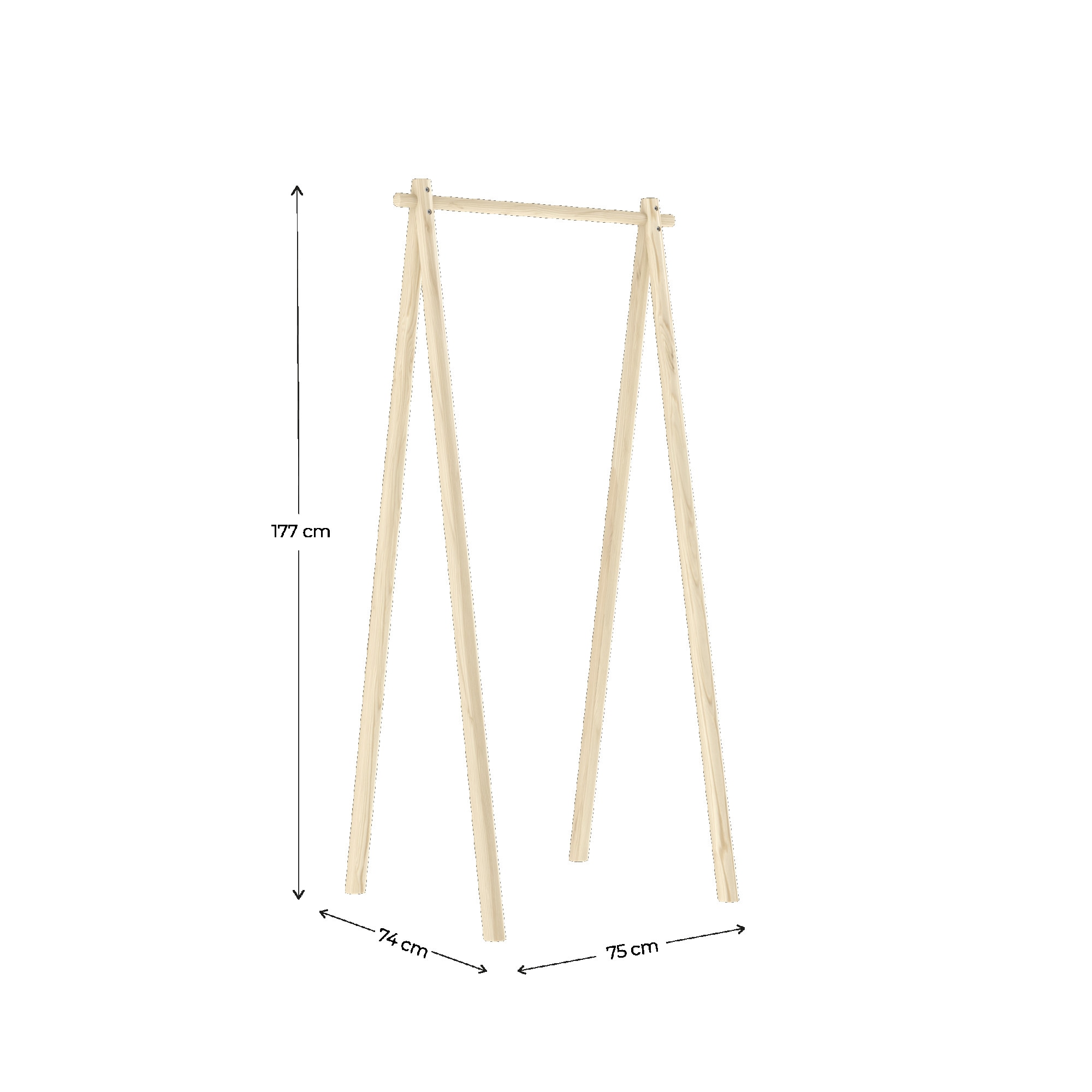 Karup Design Kleiderstange »Hongi«, Kleiderstange Hongi 75 cm. breit, aus FSC®-zertifiziertem Kiefernholz