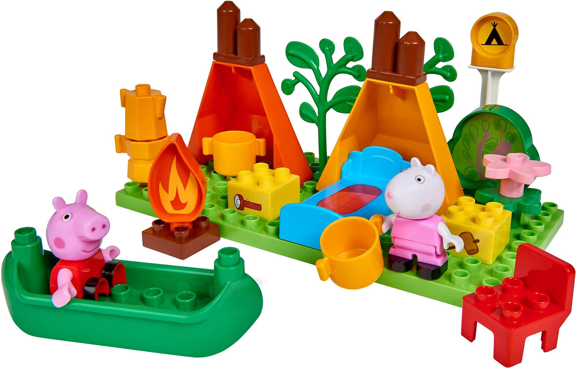 Image of BIG Konstruktions-Spielset »BIG-Bloxx Peppa Pig Camping Set«, (25 St.) bei Ackermann Versand Schweiz
