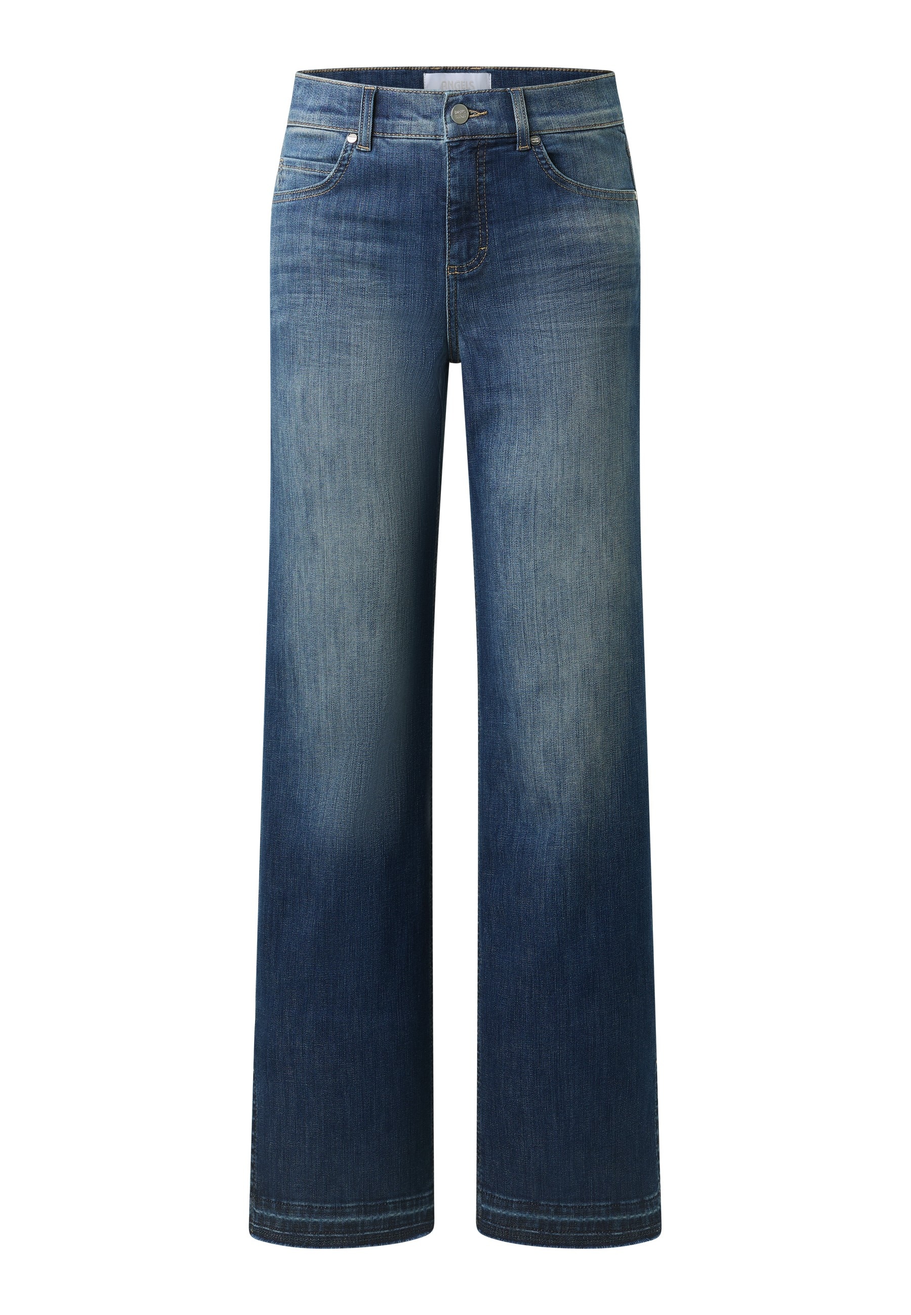ANGELS Bootcut-Jeans »LARA BOHO« mit Schlitz am Beinabschluss, Wide Leg, Stretch