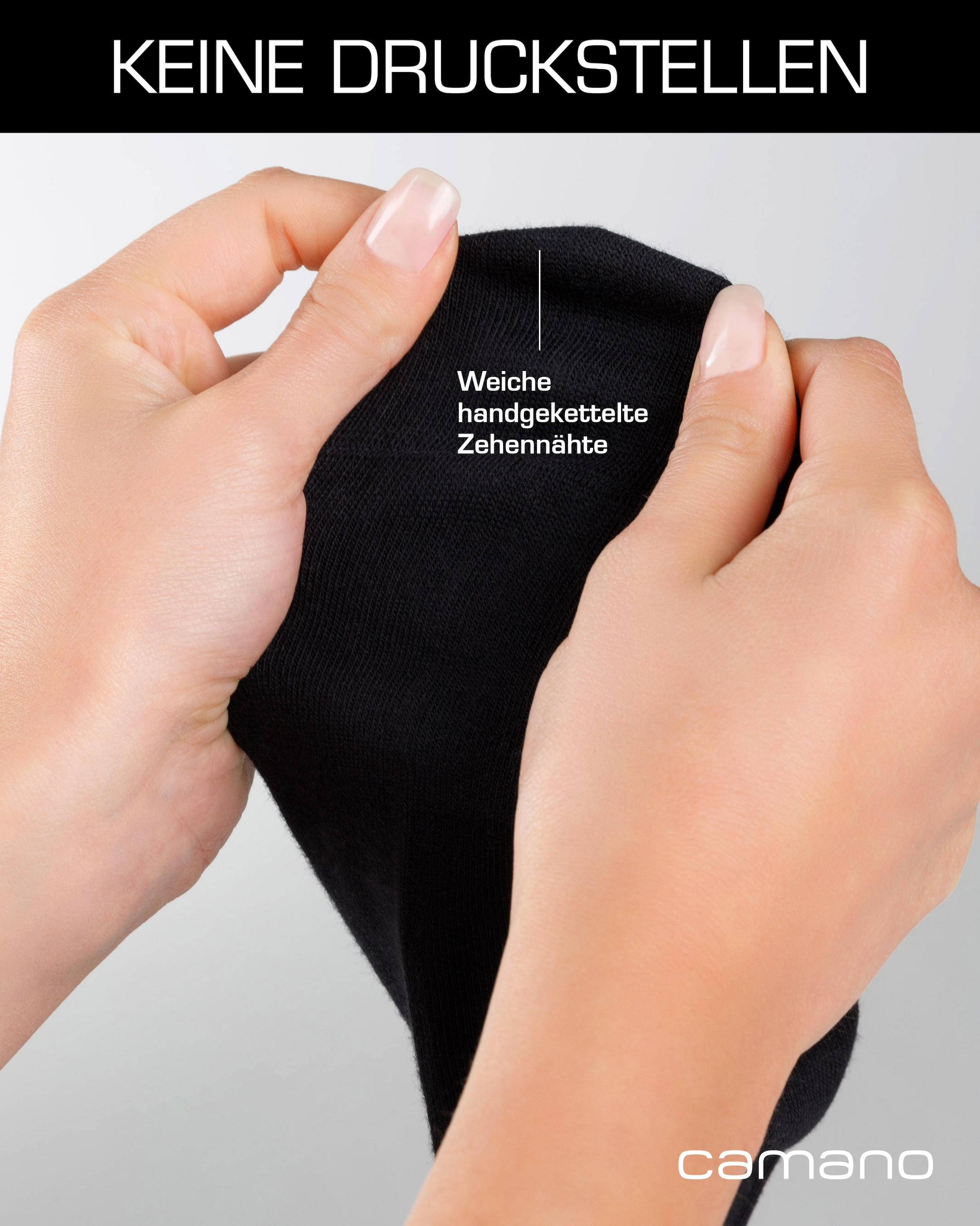 Camano Chaussettes »ca-soft« 4 Paar,  mit verstärktem Fersen- und Zehenbereich