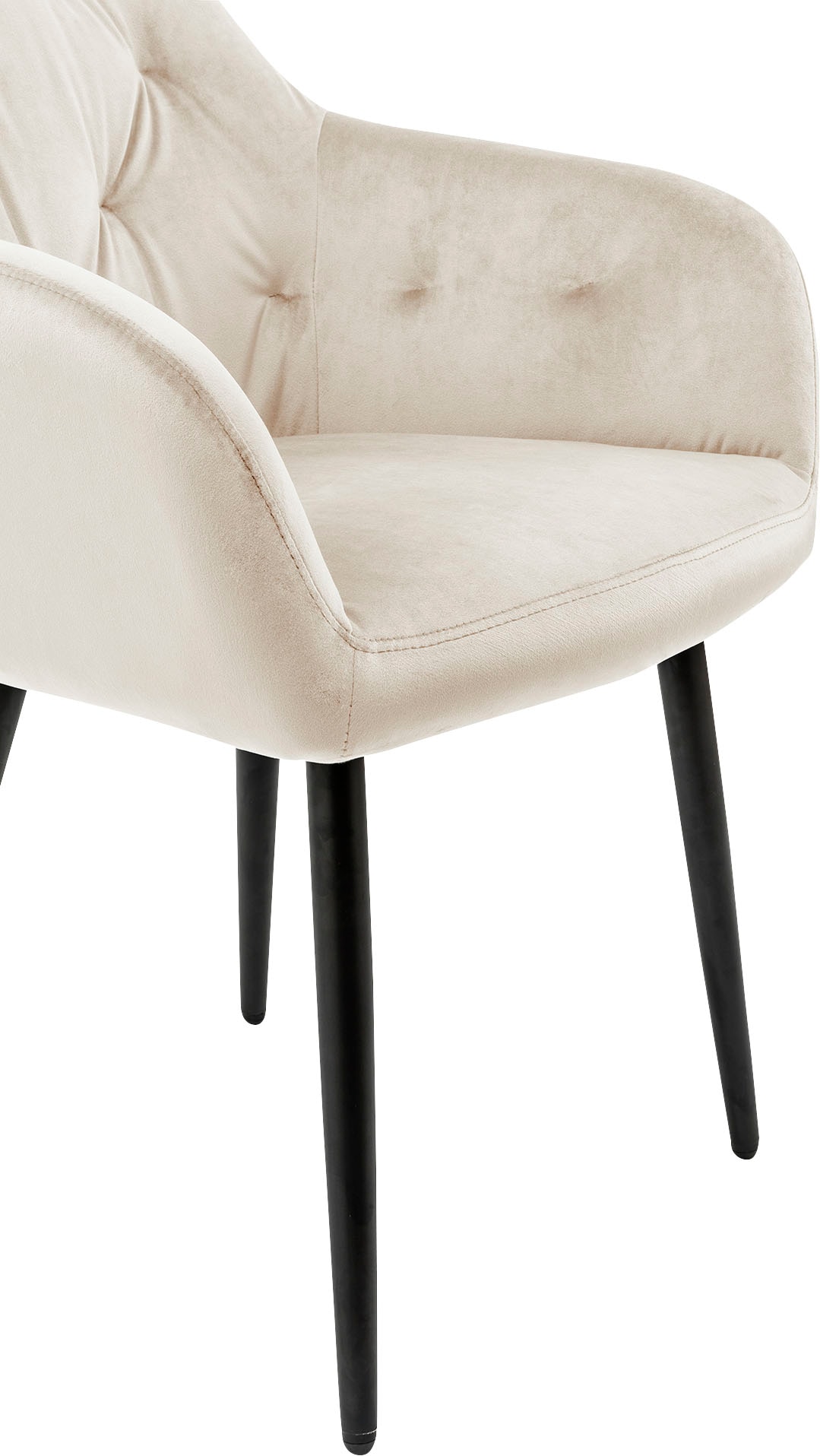 SalesFever Chaise de salle à manger »Coventry Komfortabler Polstertuhl im eleganten Stil« () Stilvoll mit eleganter Knopfheftung