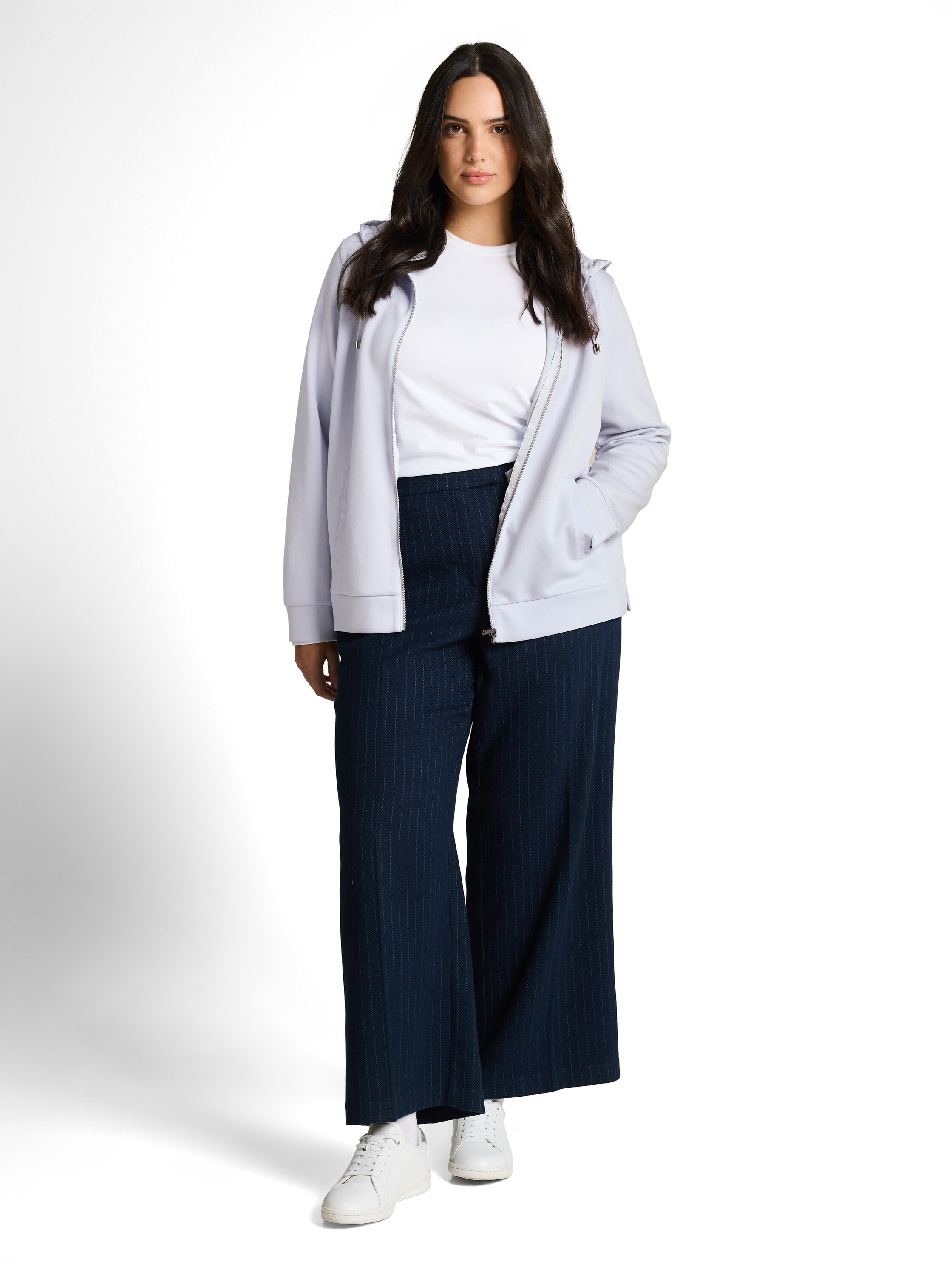 TOM TAILOR PLUS Sweat à capuche aus Scuba Stoff