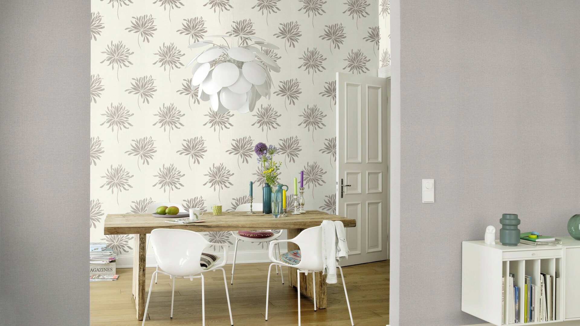Rasch Vliestapete »Andy Wand«, floral-geblümt-metallic, gut lichtbeständig, hochwaschbeständig