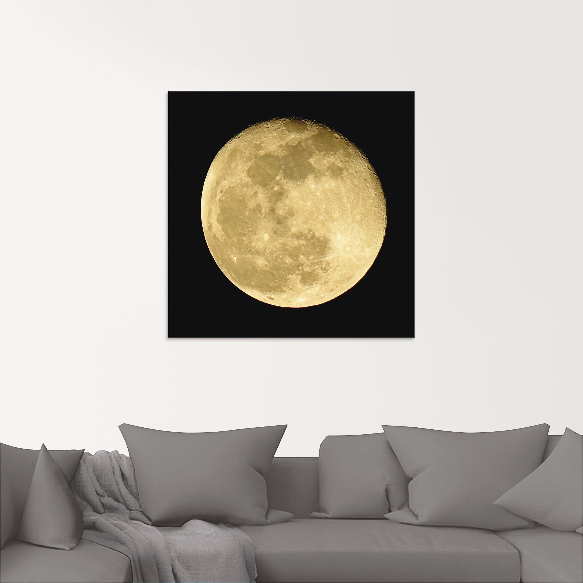 Artland Glasbild »Mond«, Weltraum, (1 St.), in verschiedenen Grössen