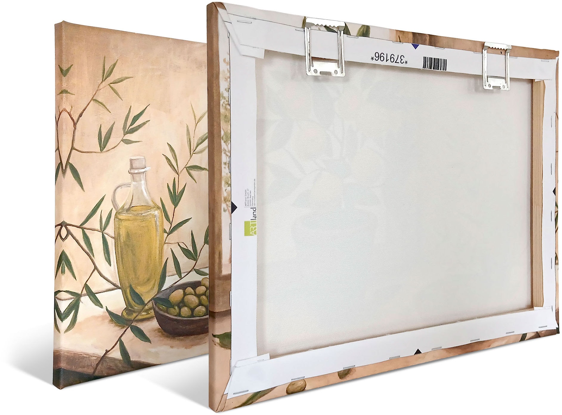 Artland Tableau sur toile »Glücksklee Zen Steinpyramide Wasser« 4 cuis tlg. 4er Set, verschiedene Grössen