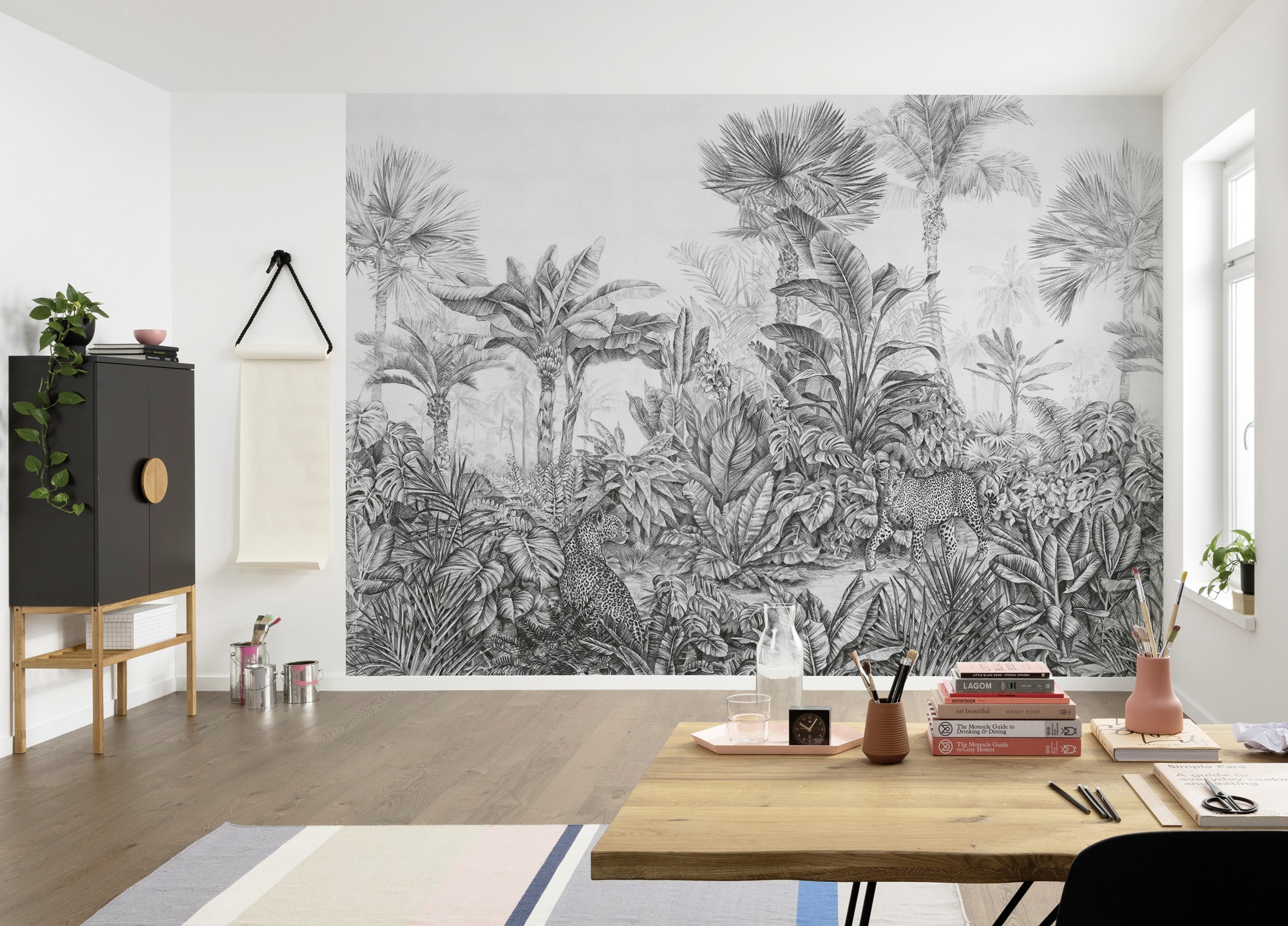 Komar Papier peint intissé »Digitaldruck Vlies -  Léopards - Grösse 350 x 250 cm« imprimé Wohnzimmer, Schlafzimmer