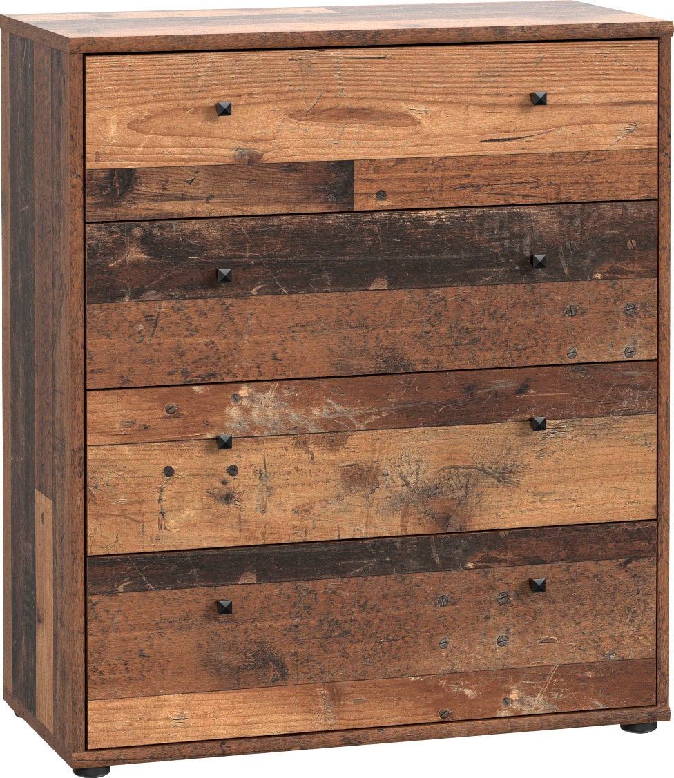 Image of FORTE Kommode "Tempra, Kommode, 4 Schubkästen, Höhe 85,5 cm" Breite 73,7 cm