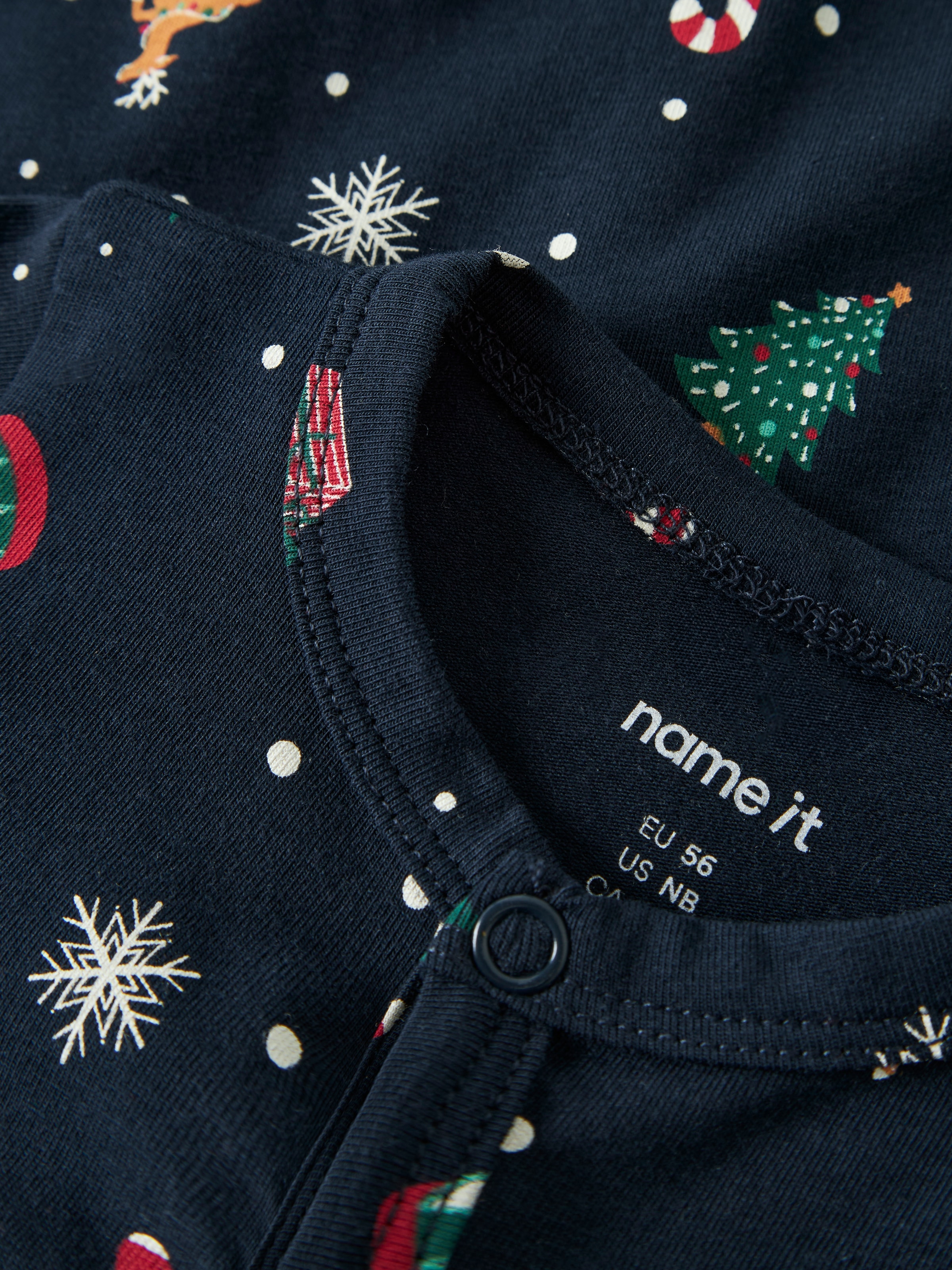 Name It Grenouillère »NBNVISMAS LS NIGHTSUIT« mit Weihnachtsmotiv