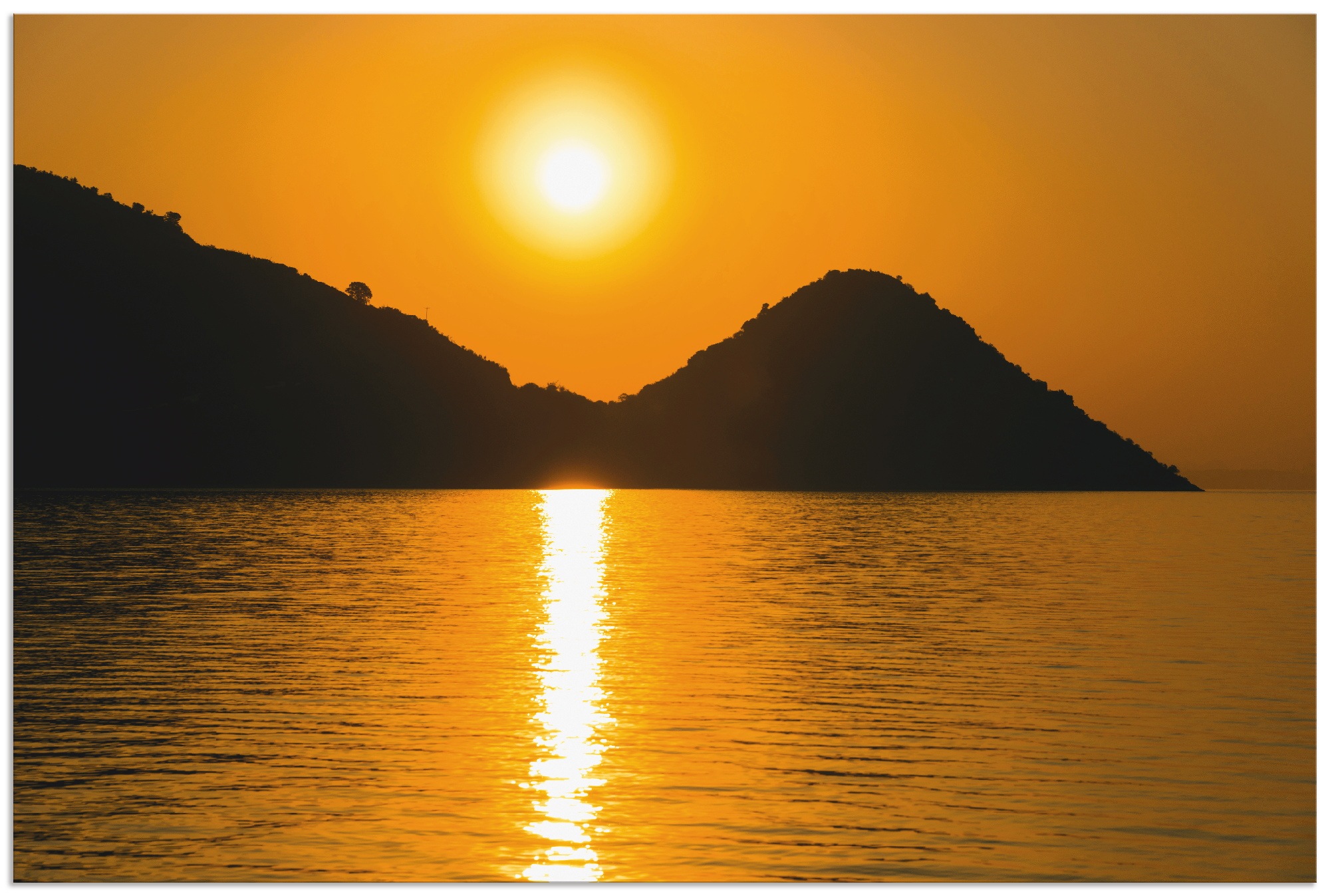 Image of Artland Wandbild »Sonnenuntergang V«, Gewässer, (1 St.), in vielen Grössen & Produktarten - Alubild / Outdoorbild für den Aussenbereich, Leinwandbild, Poster, Wandaufkleber / Wandtattoo auch für Badezimmer geeignet bei Ackermann Versand Schweiz