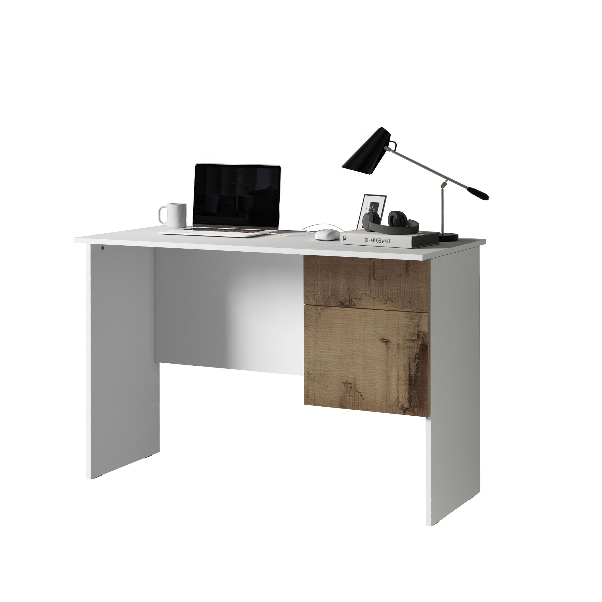 INOSIGN Schreibtisch »Coro, kleiner Computertisch, Bürotisch« mit 1 Tür & 1 Schublade, Breite 110 cm, Made in Italy