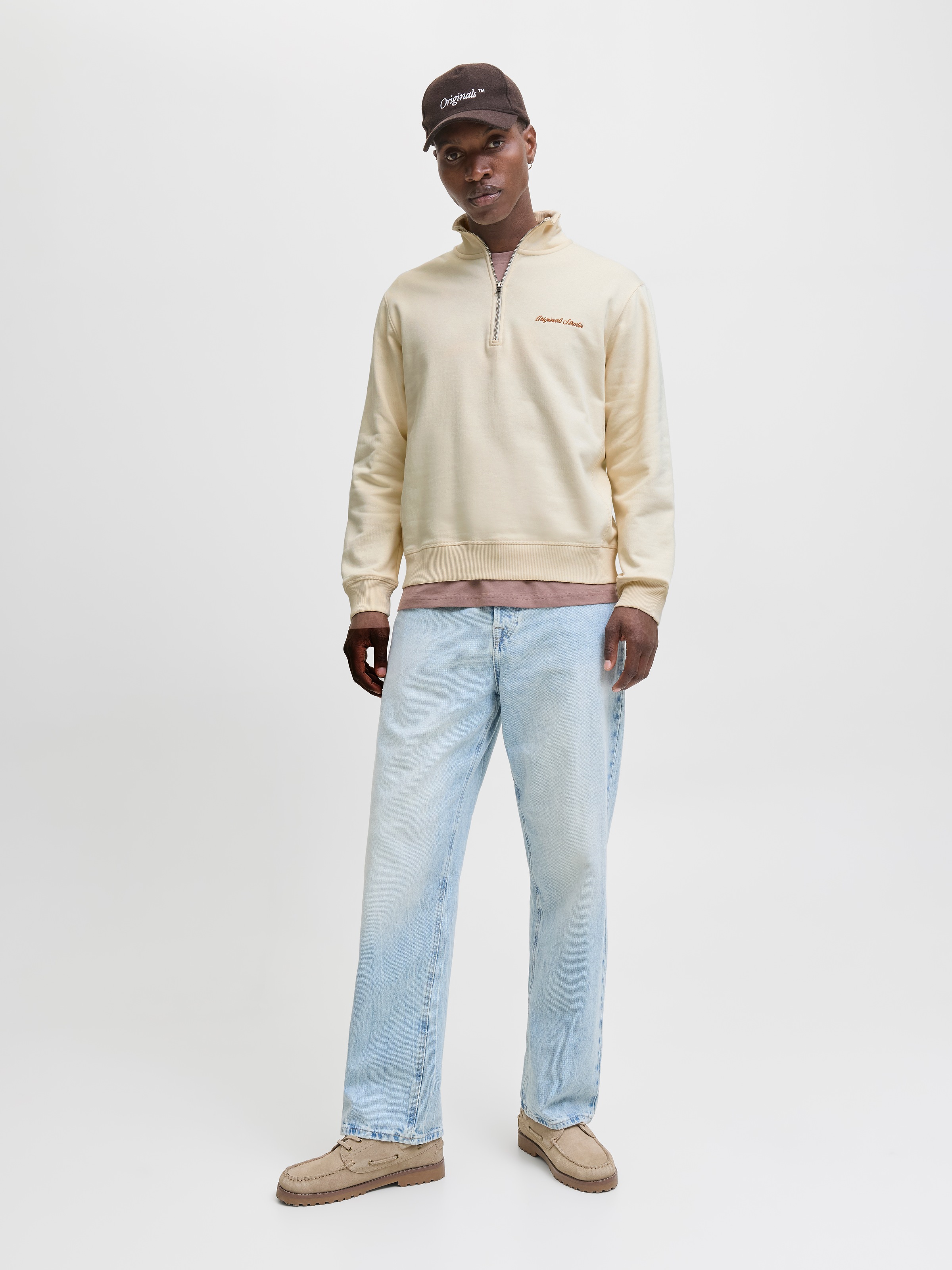 Jack & Jones Sweat-shirt »JORNORREBRO EMB SWEAT HIGH NECK SN«
