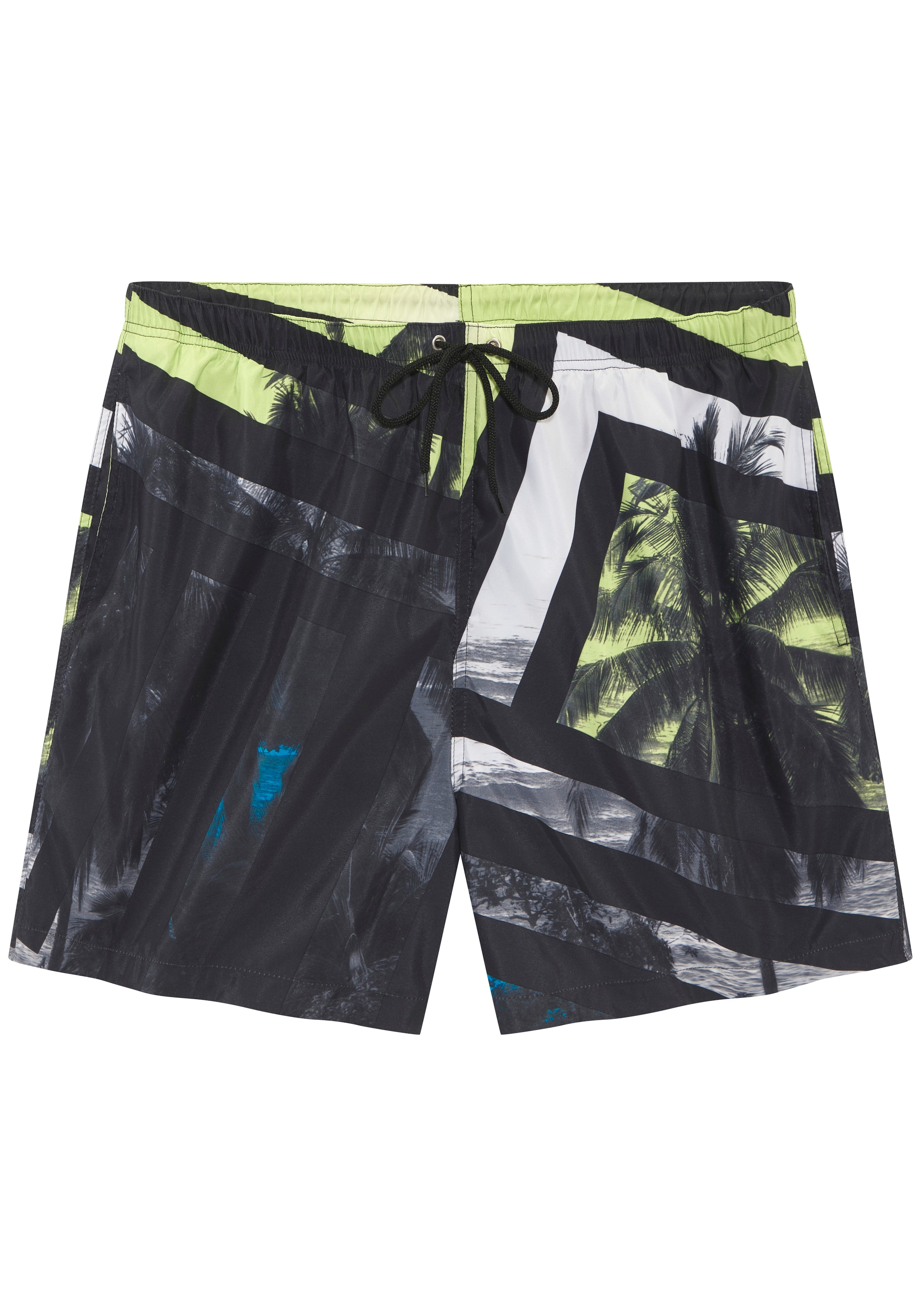 Image of John Devin Badeshorts mit grafischen Elementen