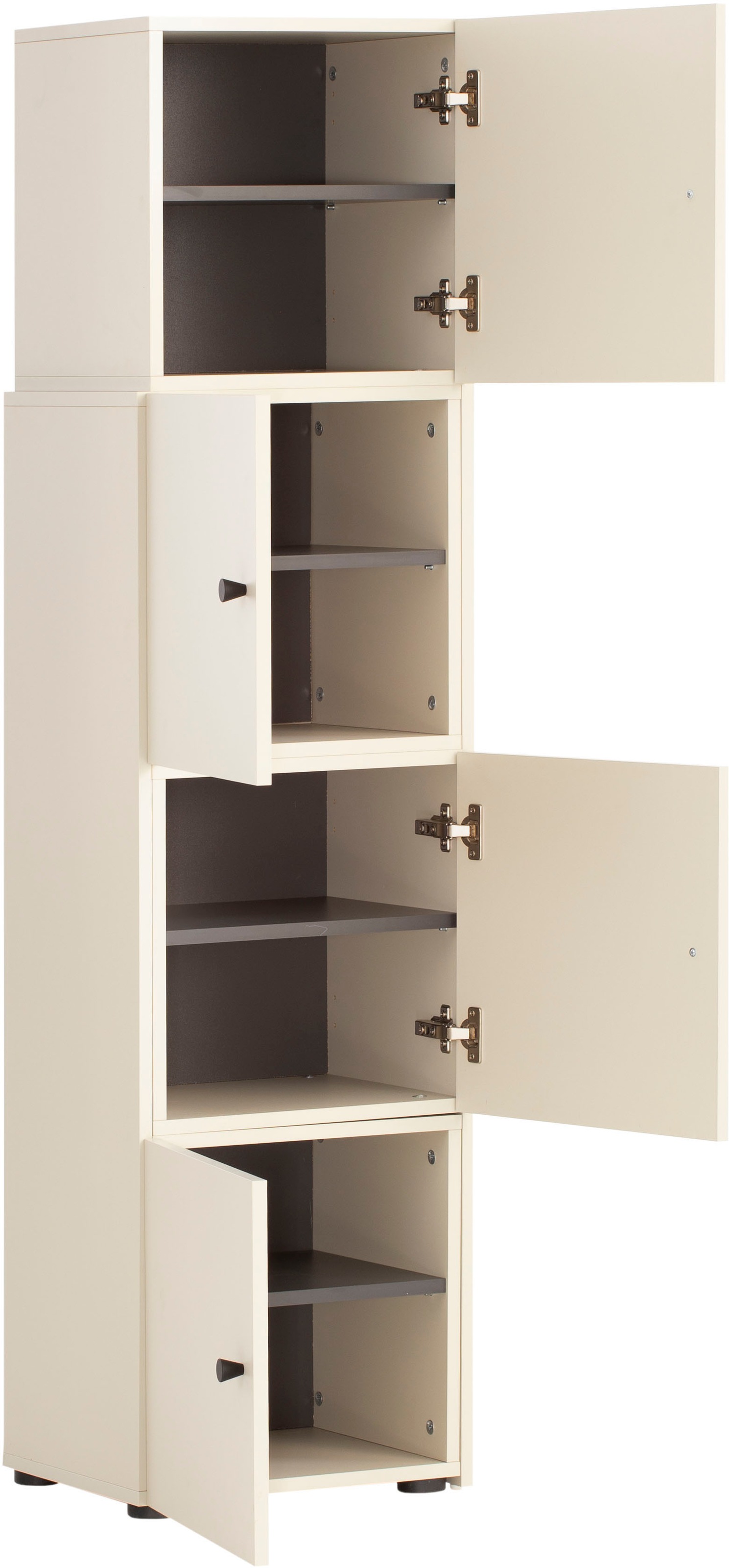 Schildmeyer Schieberegal »Lovund, Breite variabel von 42 bis 70 cm« 4 Türen mit Softclose-Funktion