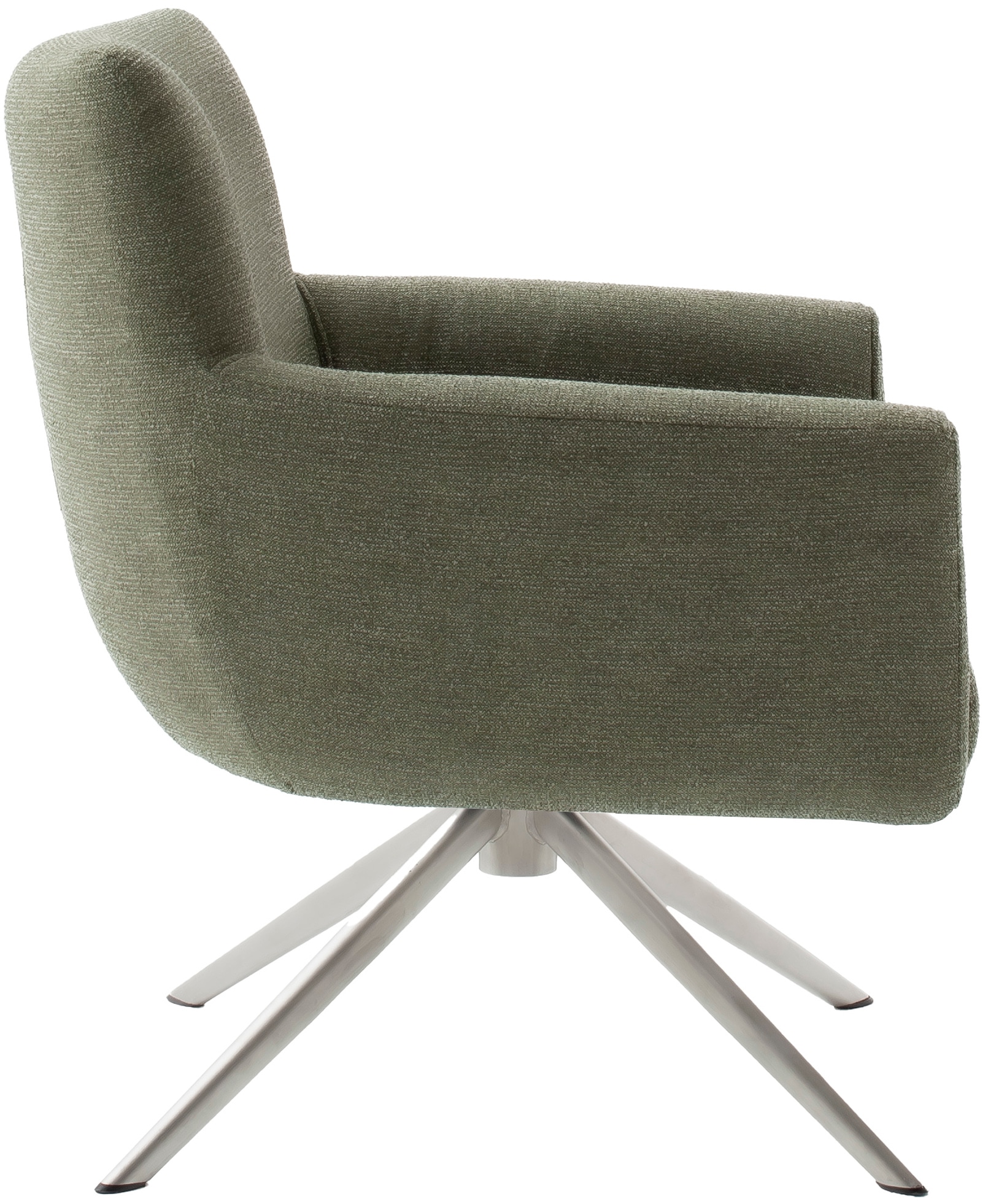 MCA furniture 4-Fussstuhl »WILSON Esszimmerstuhl, Armlehnstuhl, Polsterstuhl, modern«, (Set), 1 St., Flachgewebe, Stuhl, Armlehnenstuhl, drehbar, Taschenfederkern, belastbar 160 kg,XXL