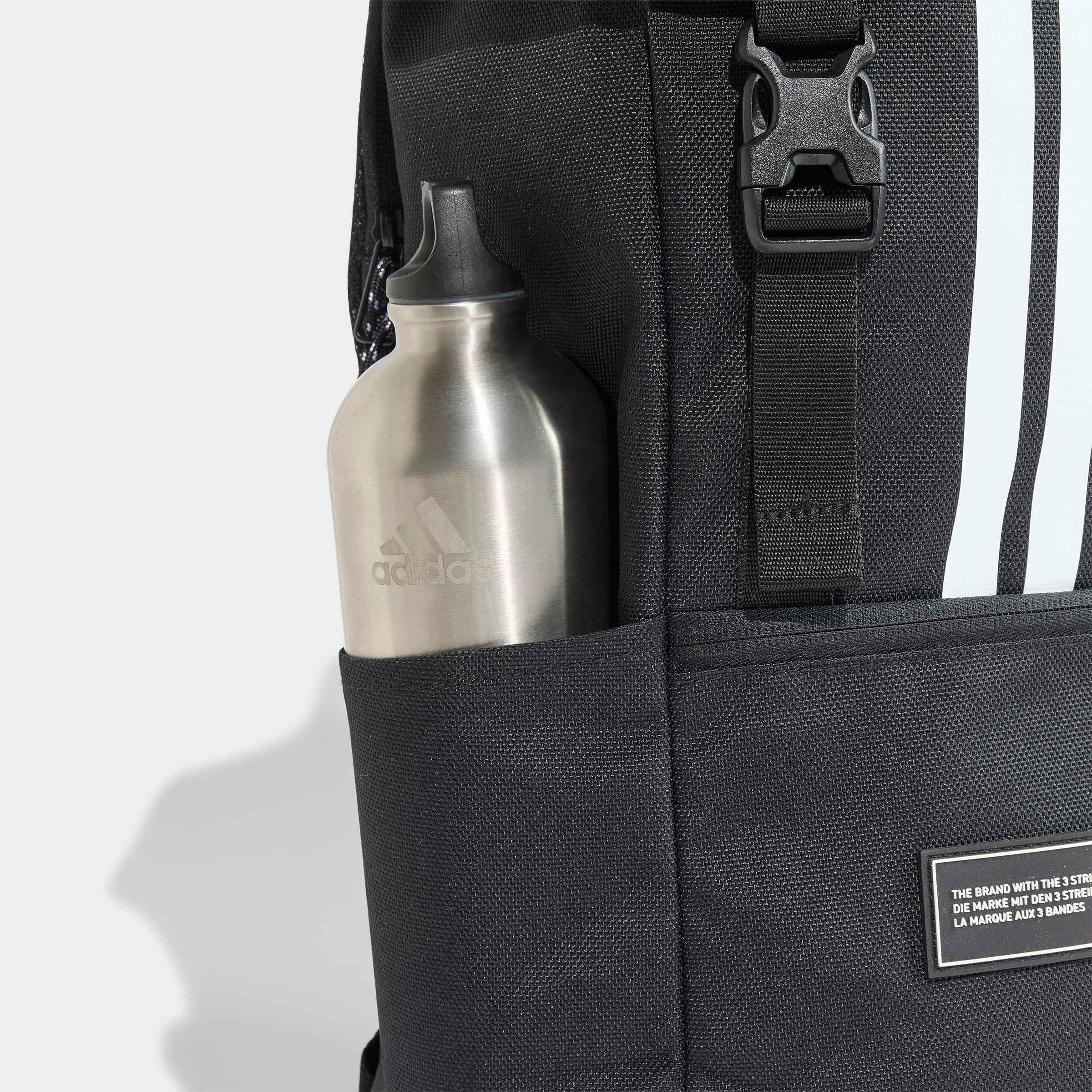 adidas Sportswear Sac à dos »3-STREIFEN, MIT KLAPPE« pour adultes, style sportif, look neutre, en polyester