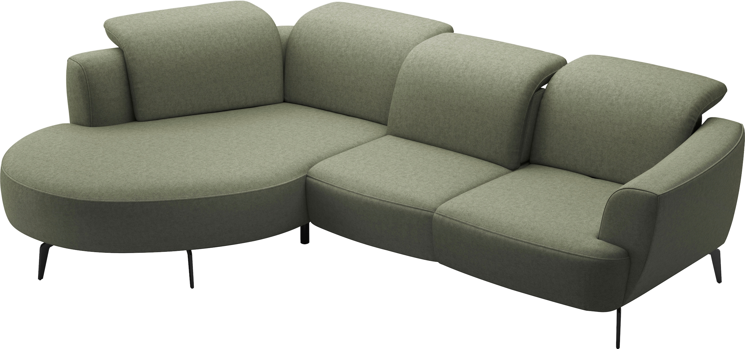 sit&more Canapé d'angle »Zoe« ink.Sitztiefenverstellung, wahlweise mit Kopfteilverstellung